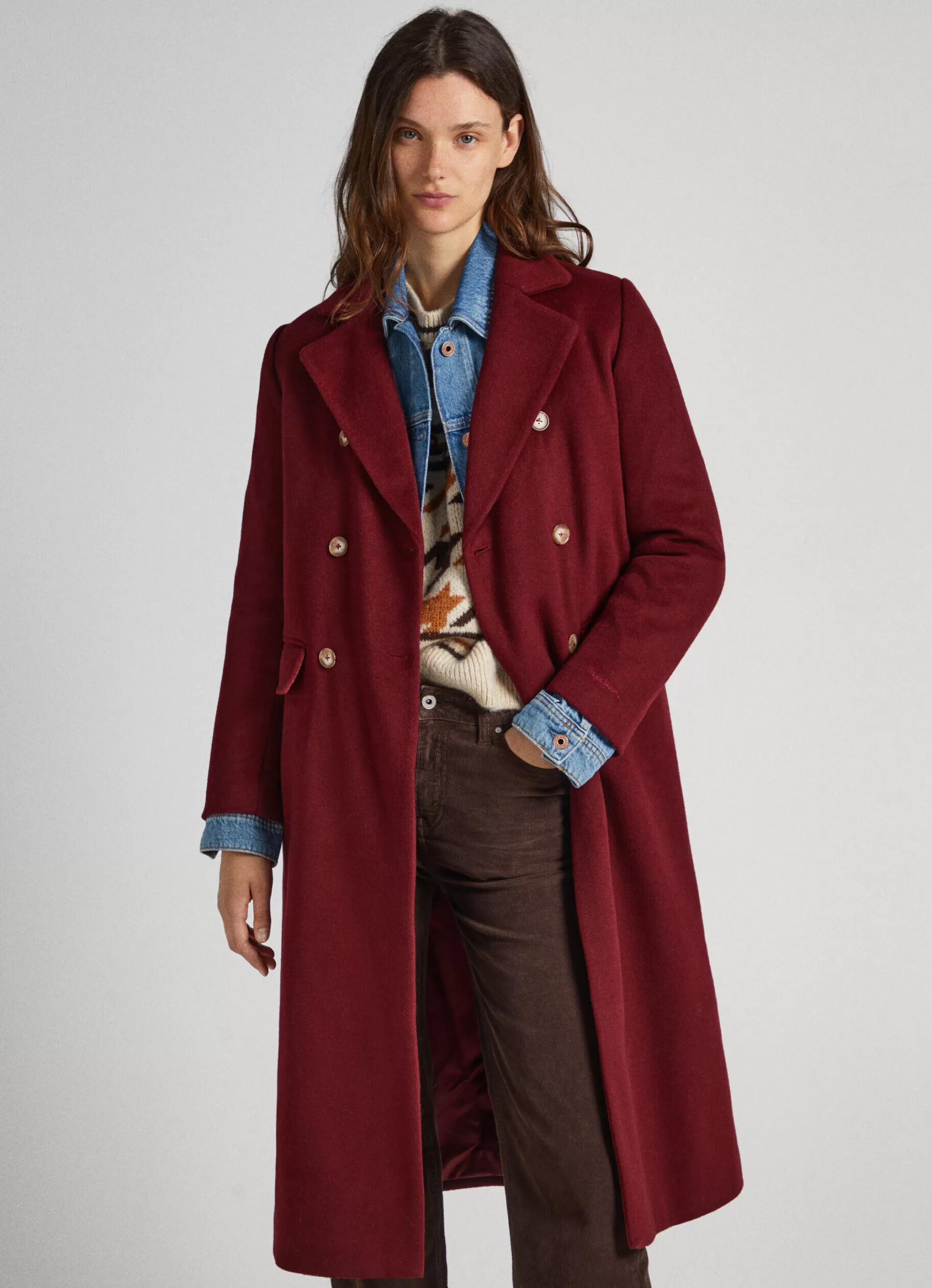 Mulher Pepe Jeans Casaco E Jaquetas>Casaco Comprido De La