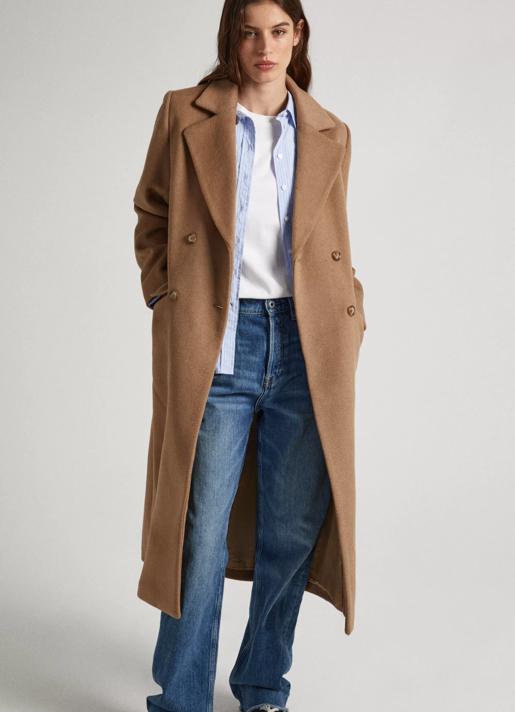 Mulher Pepe Jeans Casaco E Jaquetas>Casaco Comprido De La