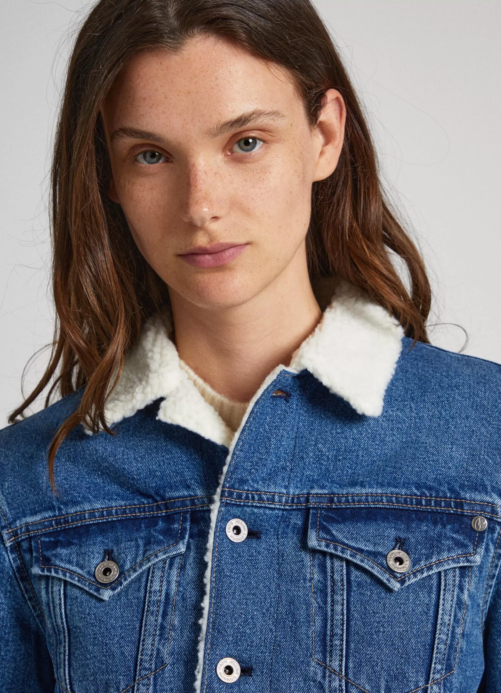 Mulher Pepe Jeans Casaco E Jaquetas>Casaco Forro De Borrego