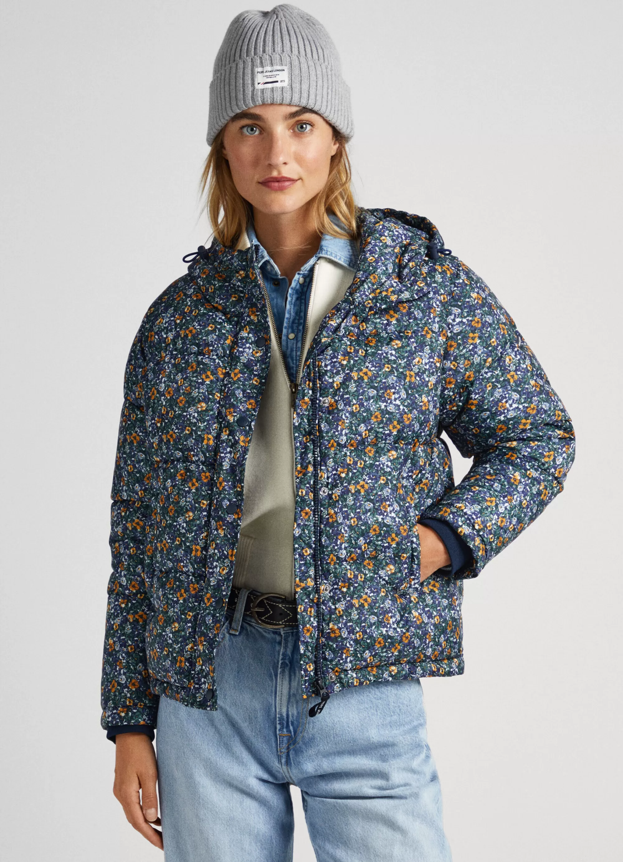 Mulher Pepe Jeans Casaco E Jaquetas>Casaco Padrao Floral