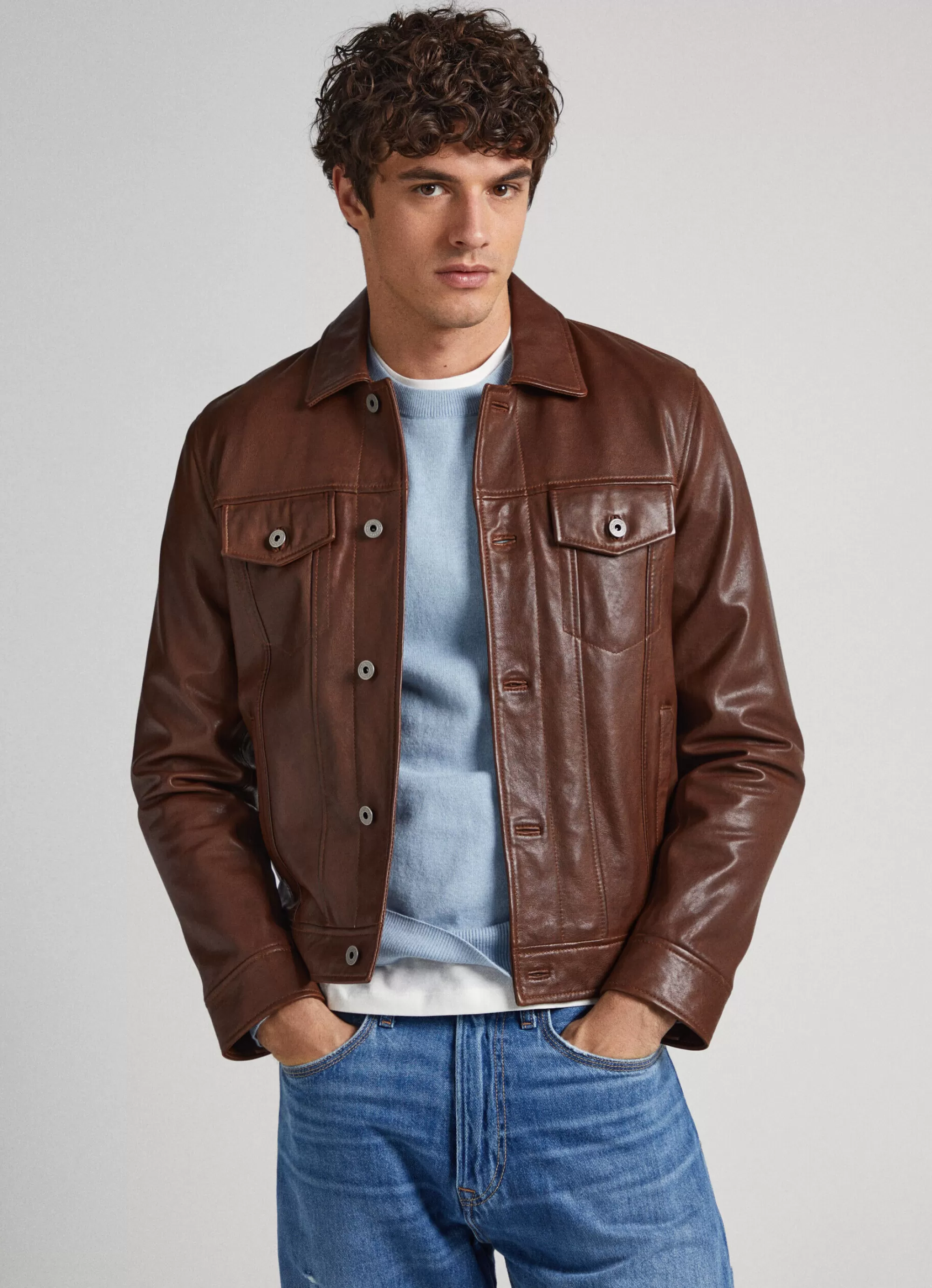 Homem Pepe Jeans Casaco E Jaquetas>Casaco Pele De Cordeiro