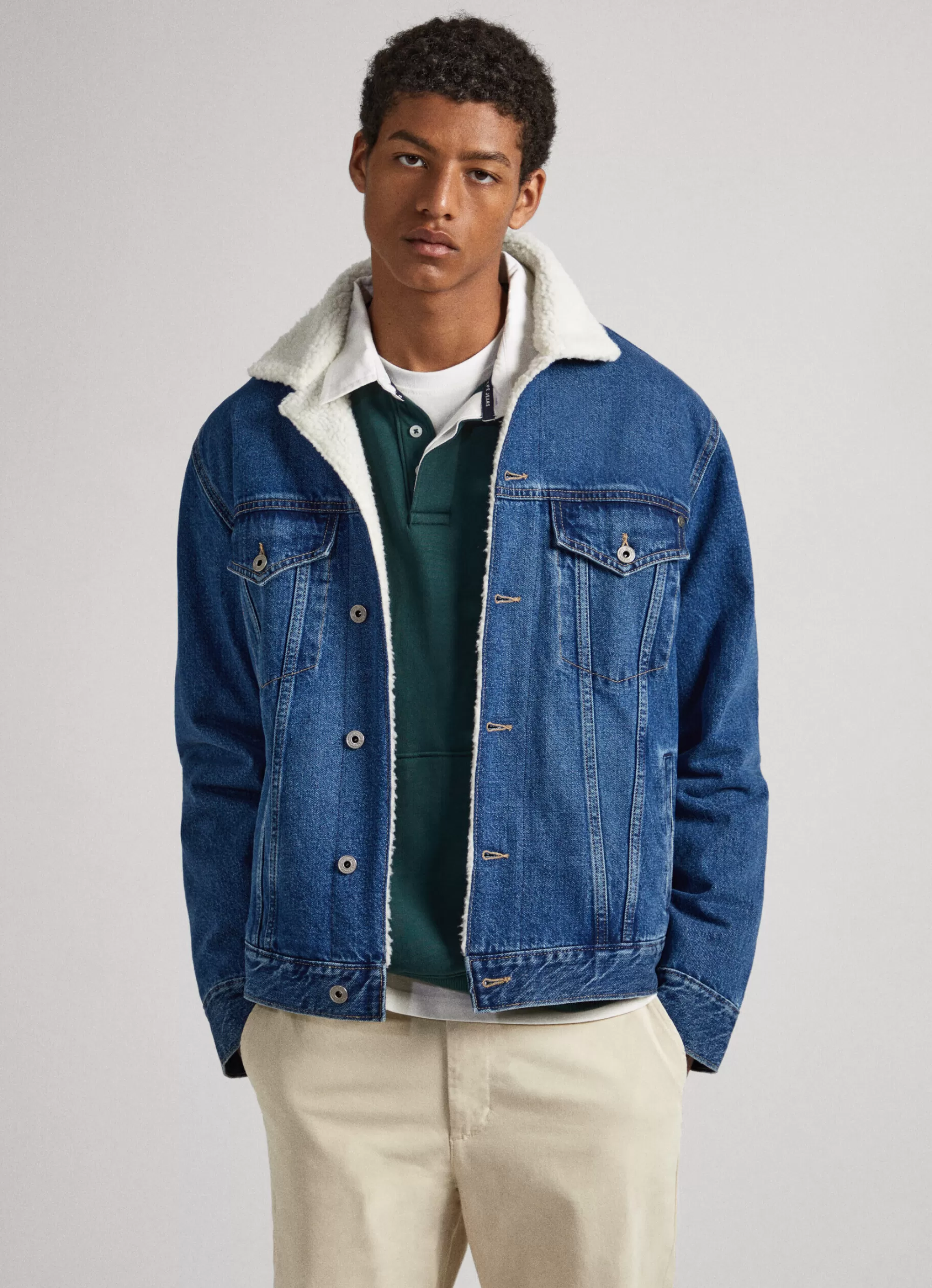 Homem Pepe Jeans Casaco E Jaquetas>Casaco Pelo De Borrego