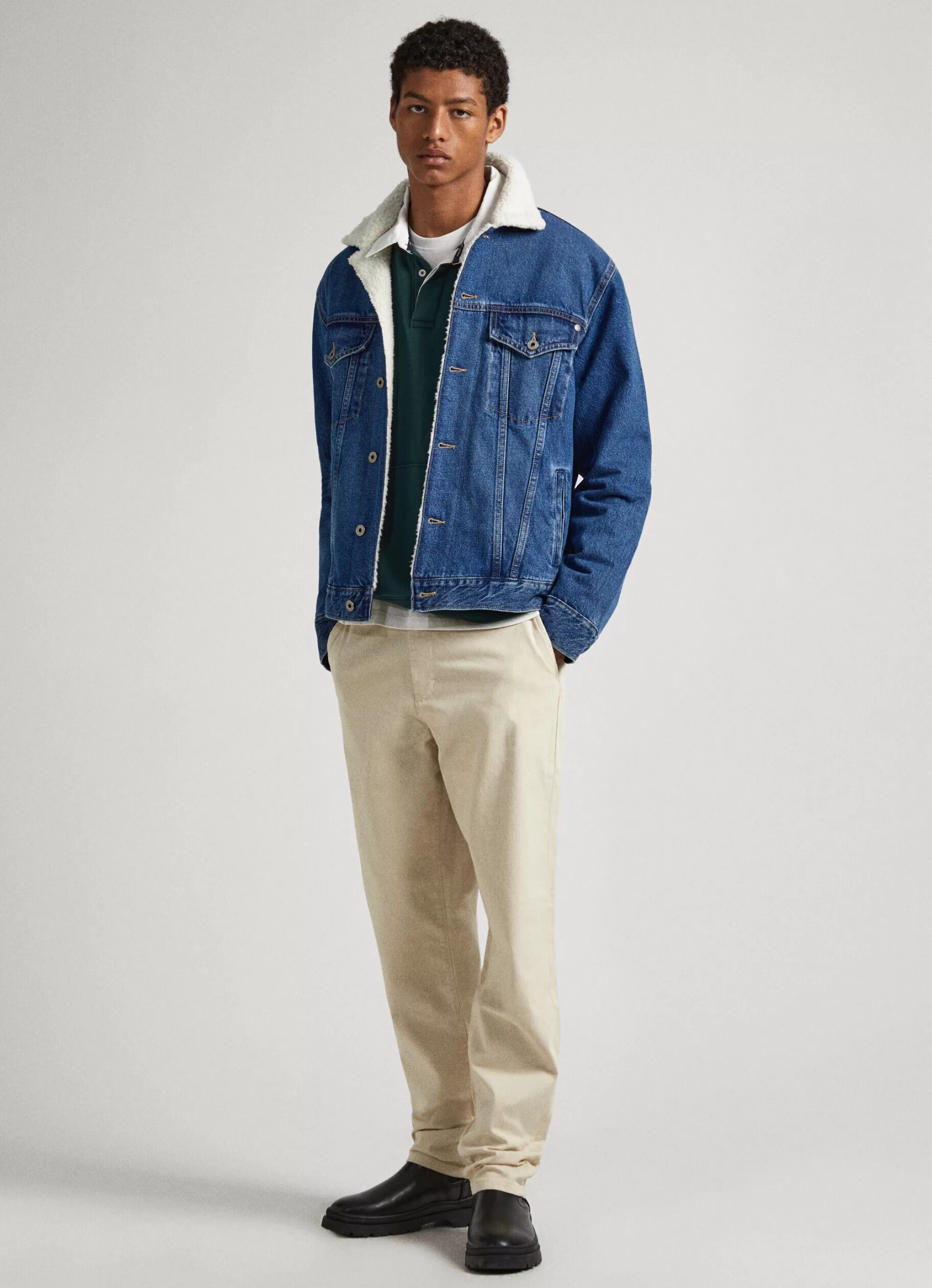 Homem Pepe Jeans Casaco E Jaquetas>Casaco Pelo De Borrego