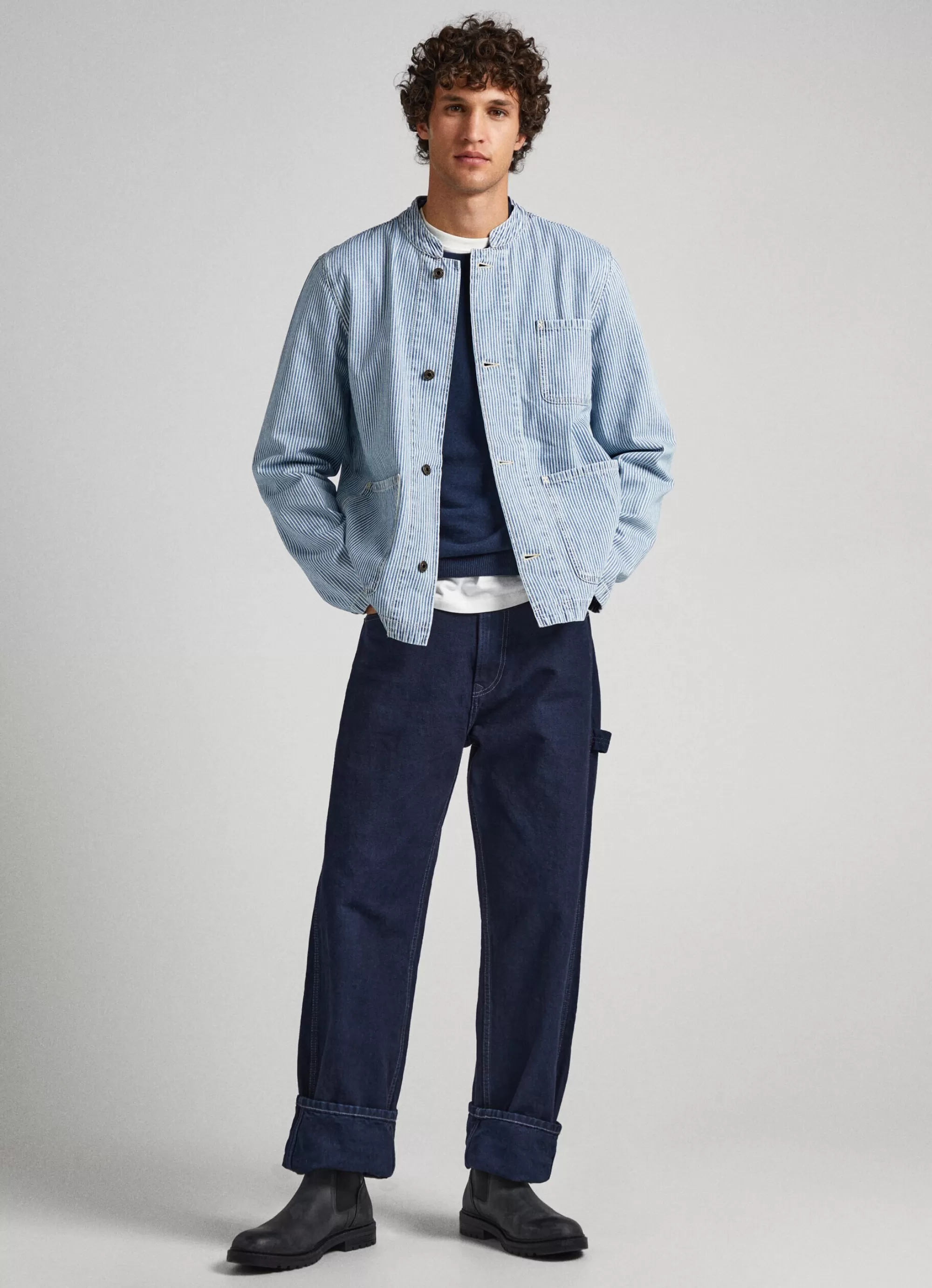 Homem Pepe Jeans Camisas>Casaco Railroad Stripe