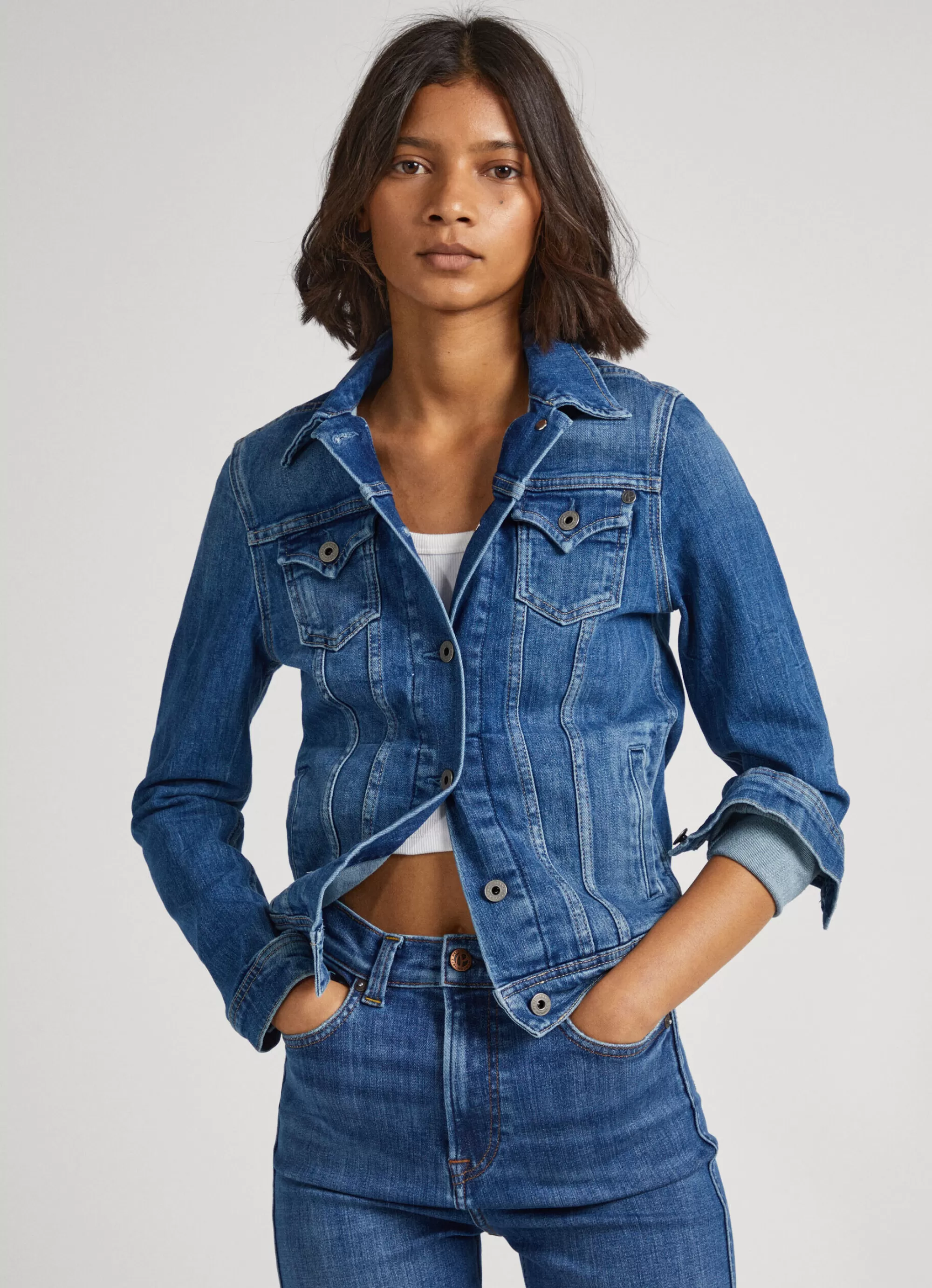 Mulher Pepe Jeans Casaco E Jaquetas>Casaco Slim Fit