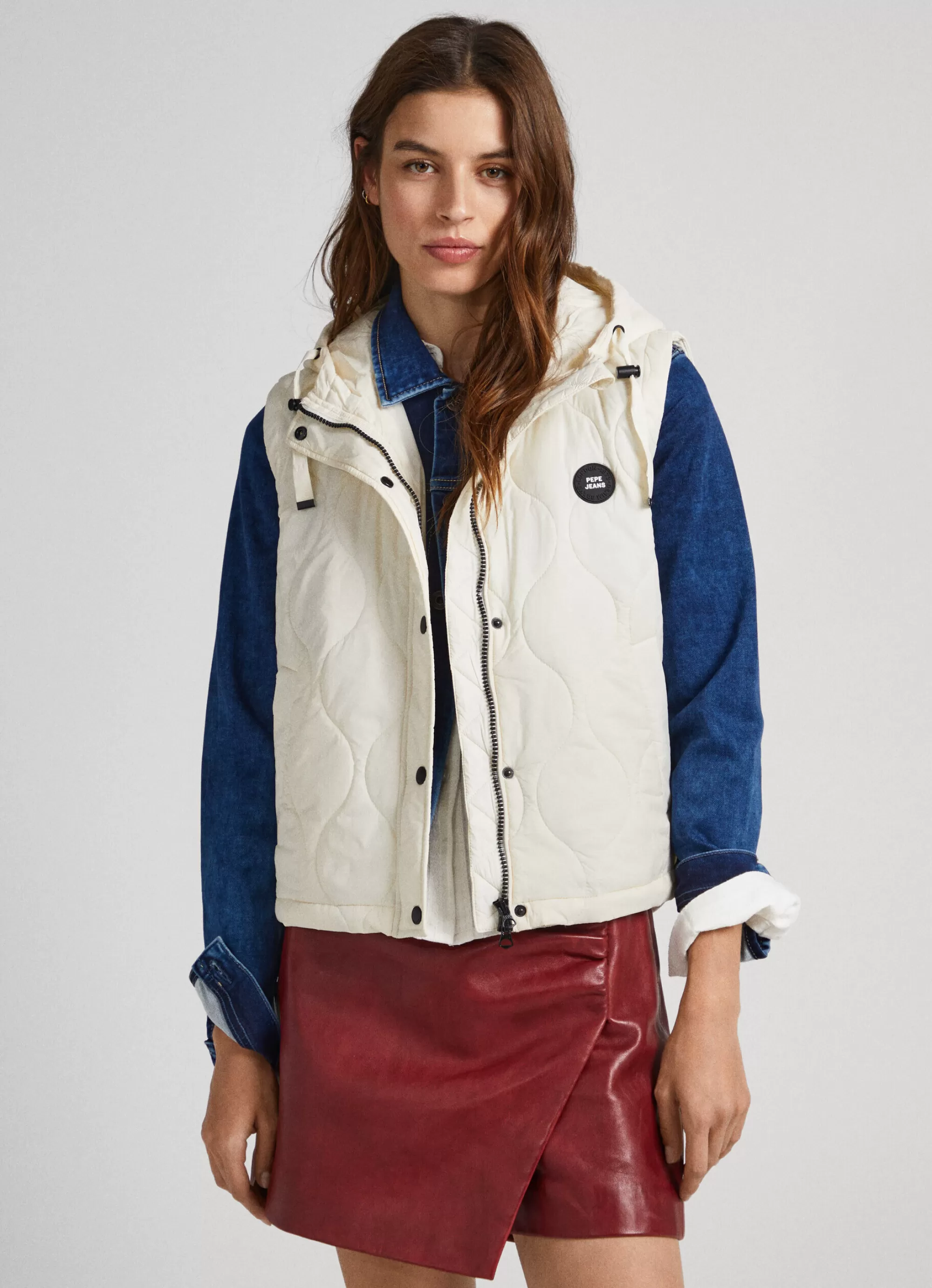 Mulher Pepe Jeans Casaco E Jaquetas>Colete Acolchoado