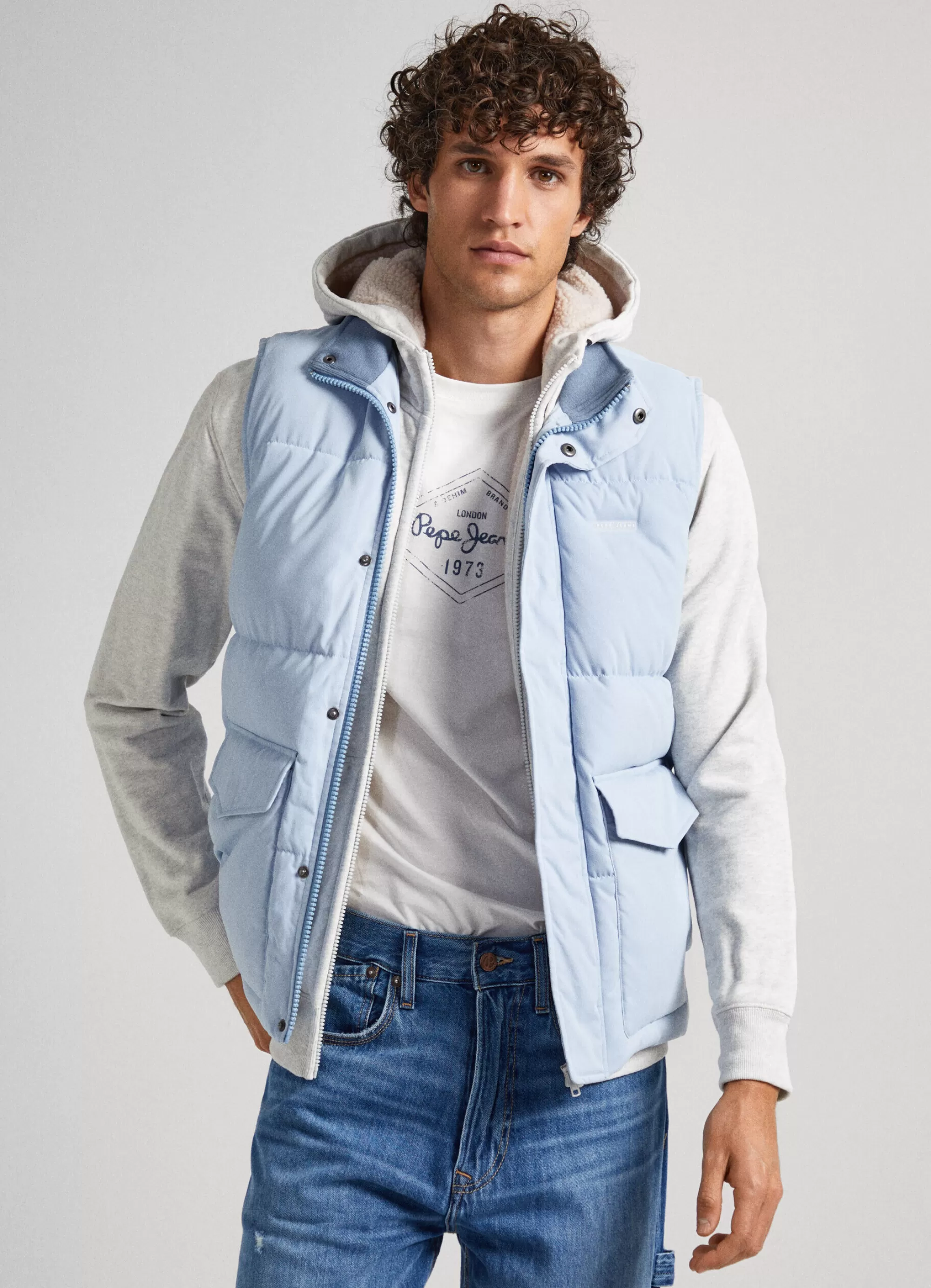 Homem Pepe Jeans Casaco E Jaquetas>Colete Acolchoado De Sarja