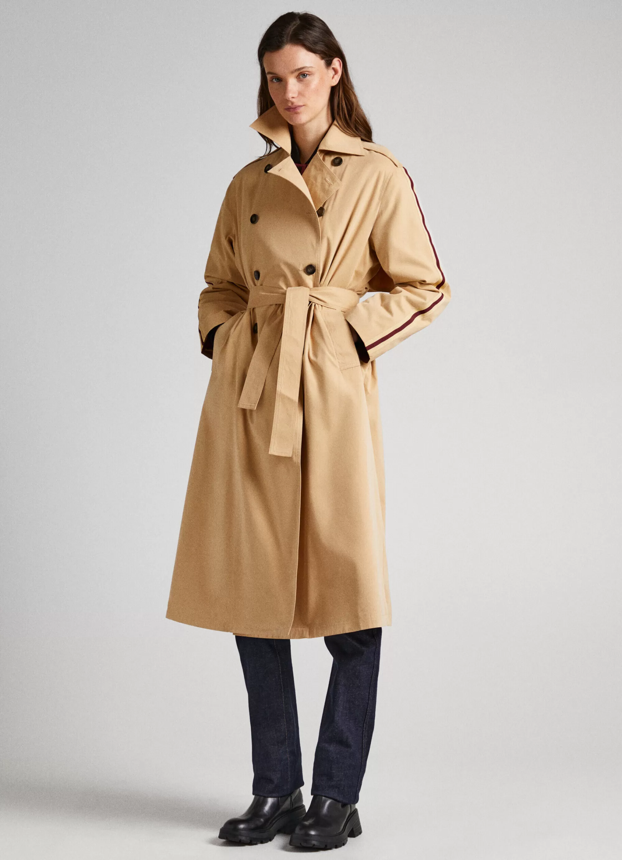 Mulher Pepe Jeans Casaco E Jaquetas>Gabardina Classica Relaxed Fit