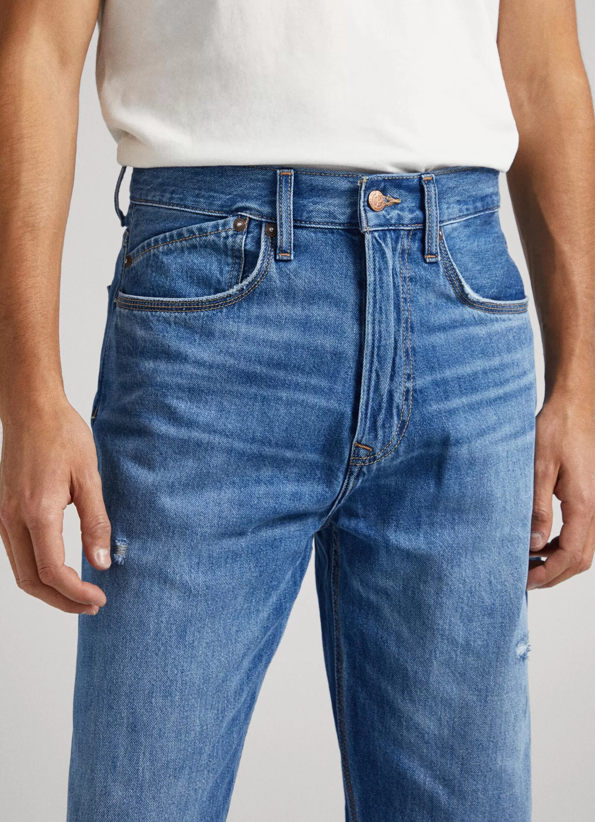 Homem Pepe Jeans Loose>Jeans Dan Vintage Loose Fit Drop Rise