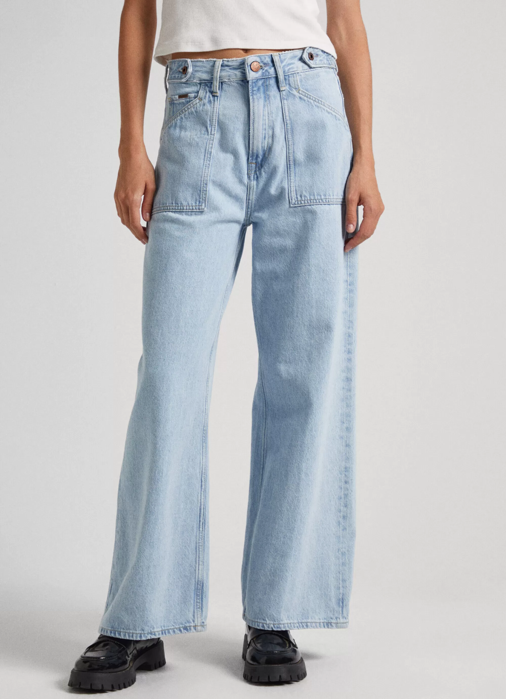 Mulher Pepe Jeans Trends>Jeans Febee Wide Fit High Rise