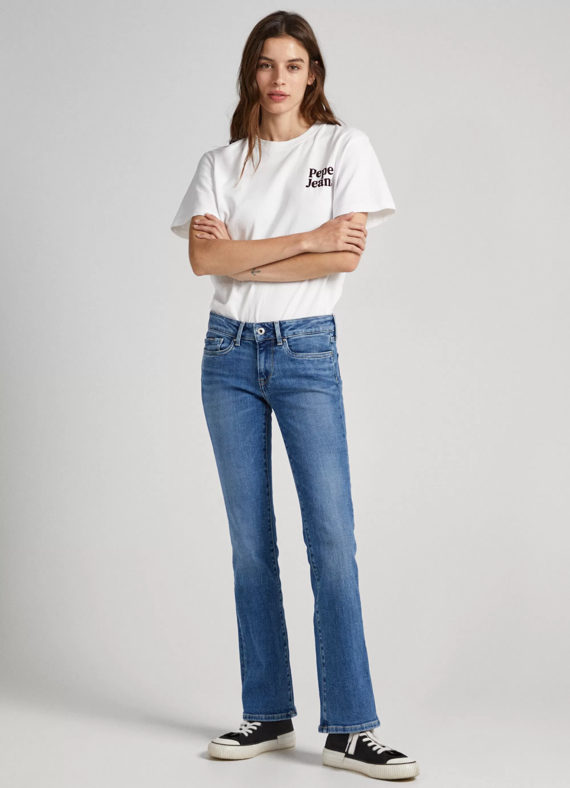 Mulher Pepe Jeans Trends>Jeans Piccadilly Slim Fit Mid Rise