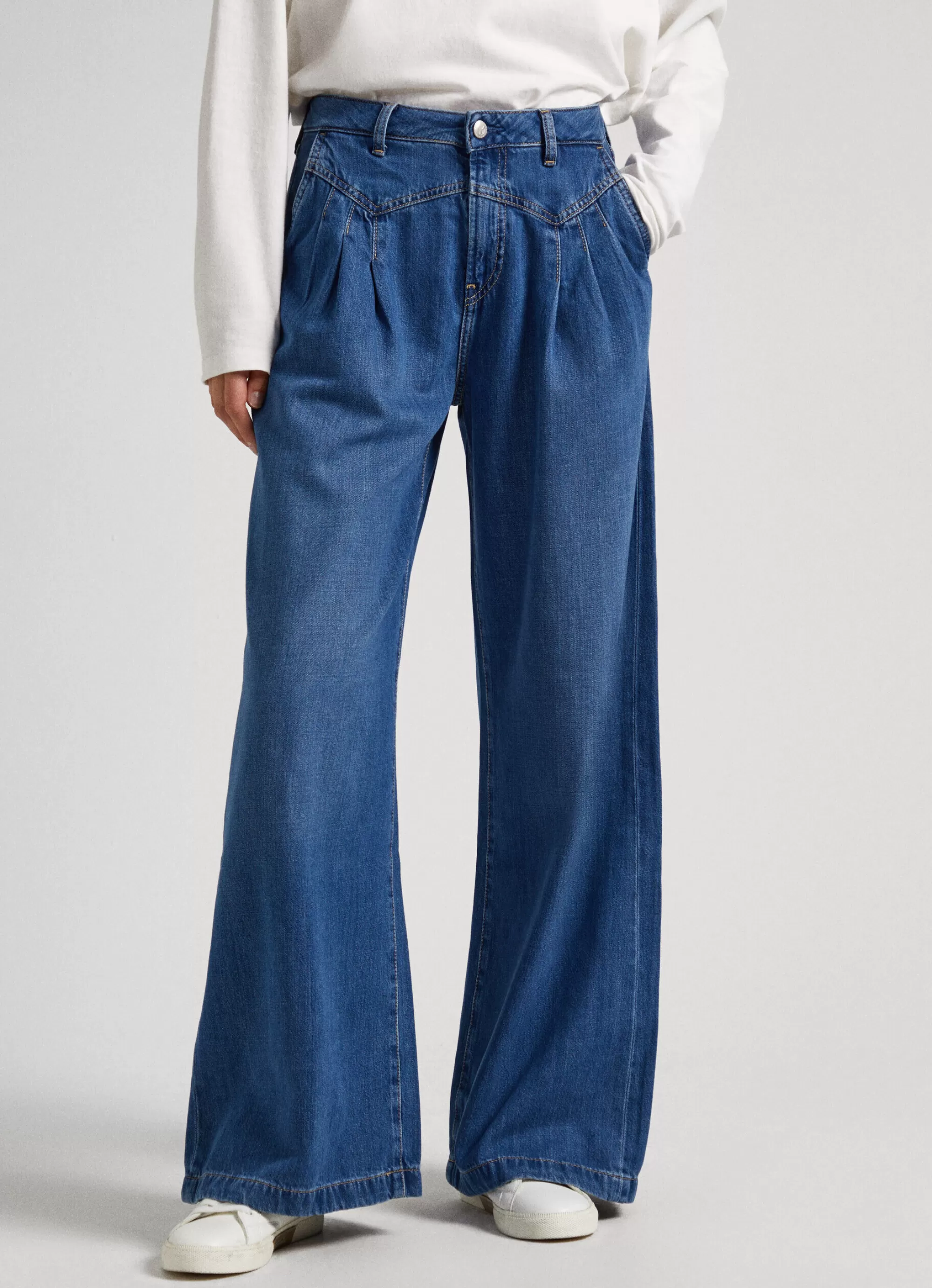 Mulher Pepe Jeans Trends>Jeans Quinn Relaxed Fit Mid-Rise