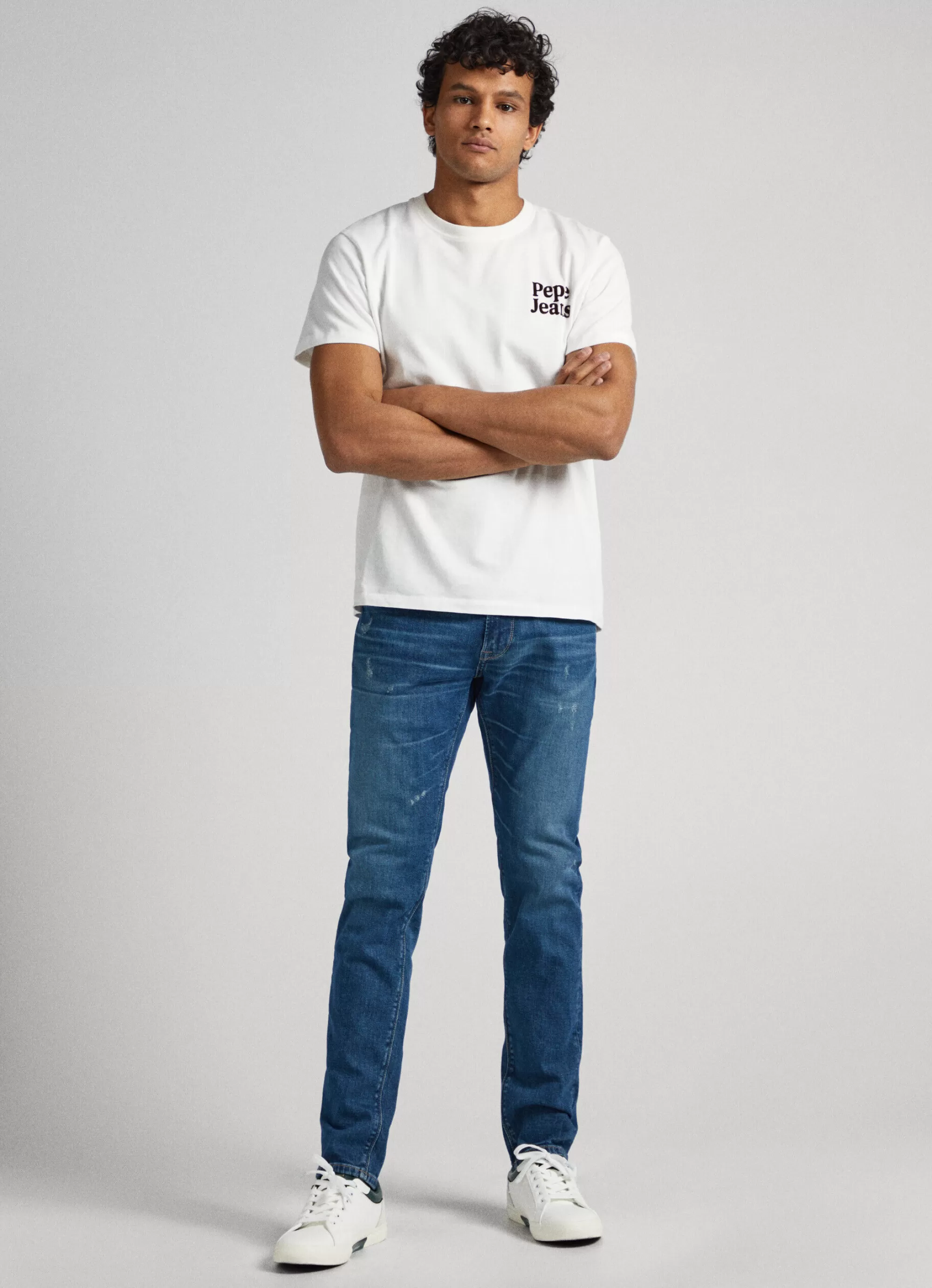 Homem Pepe Jeans Regular>Jeans Stanley Fit Mid Rise
