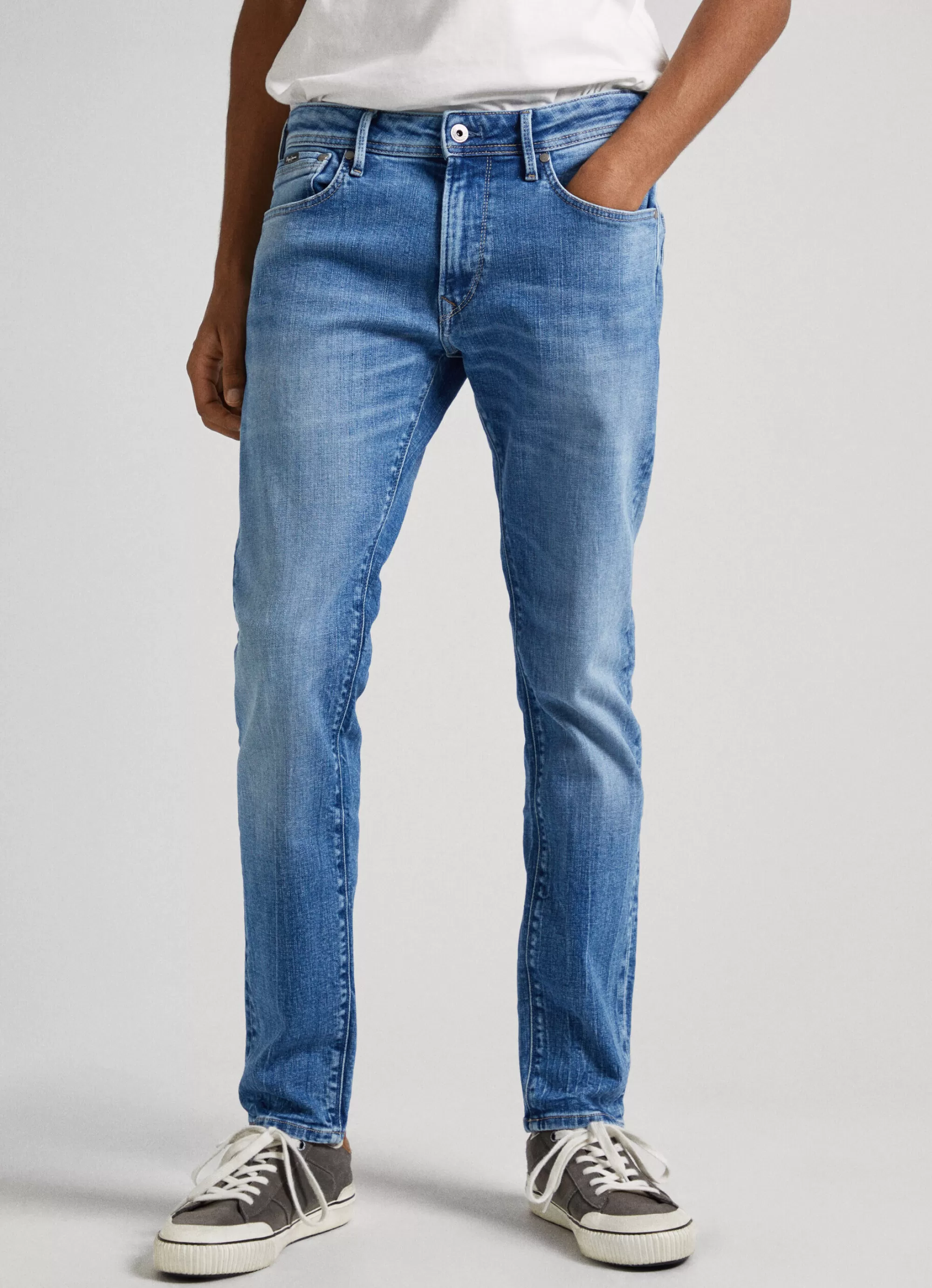 Homem Pepe Jeans Regular>Jeans Stanley Fit Mid Rise