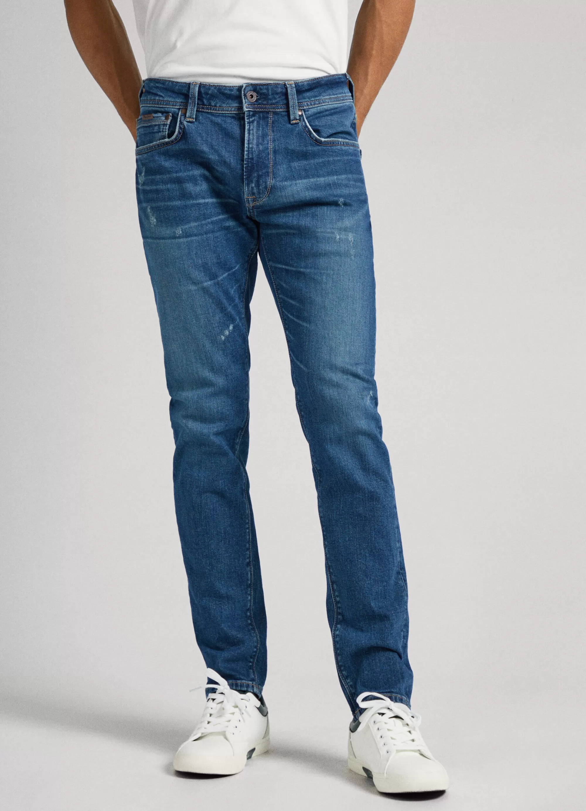 Homem Pepe Jeans Regular>Jeans Stanley Fit Mid Rise