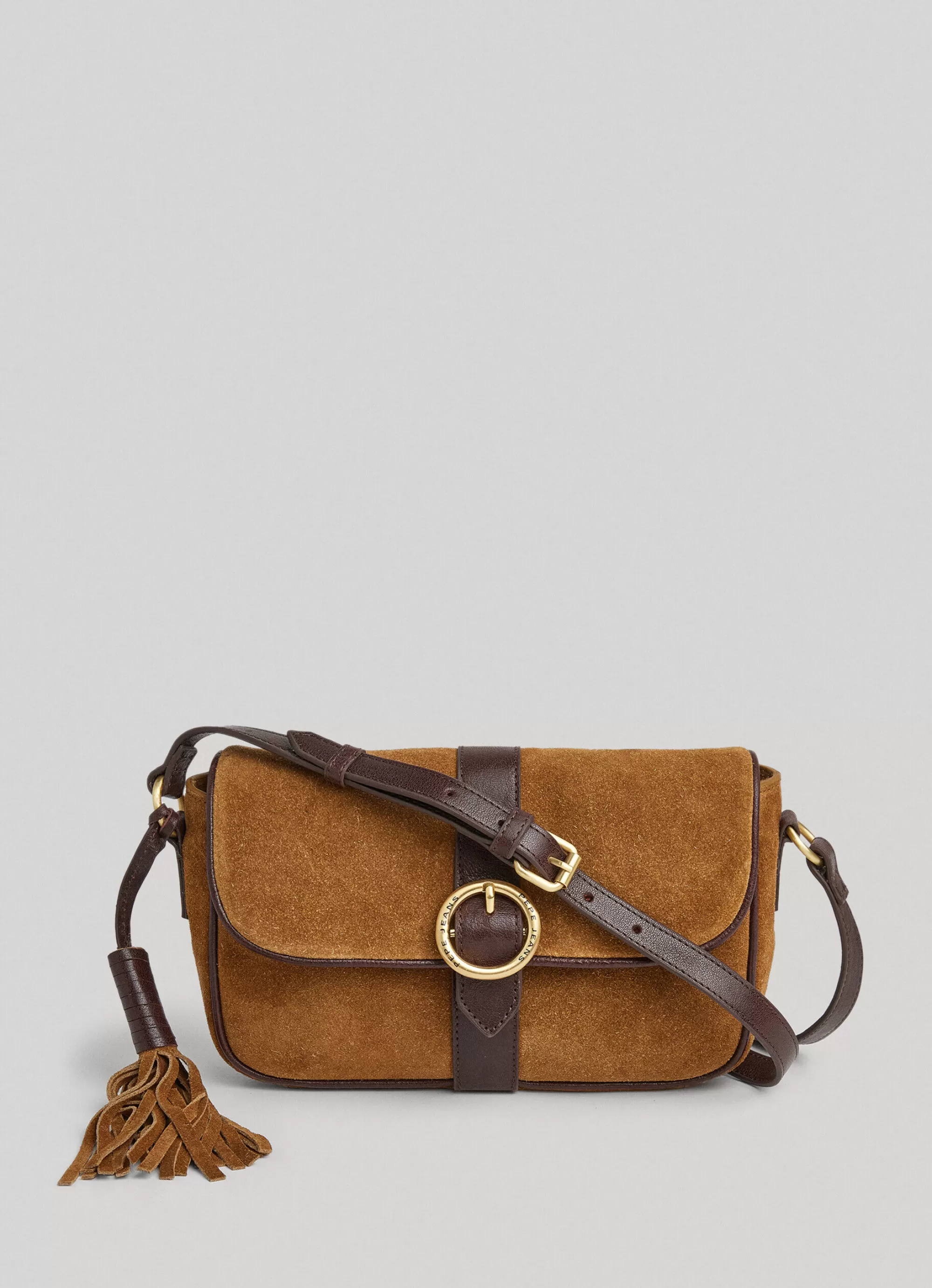 Mulher Pepe Jeans Bolsas E Mochilas>Mala A Tiracolo Em Camurca