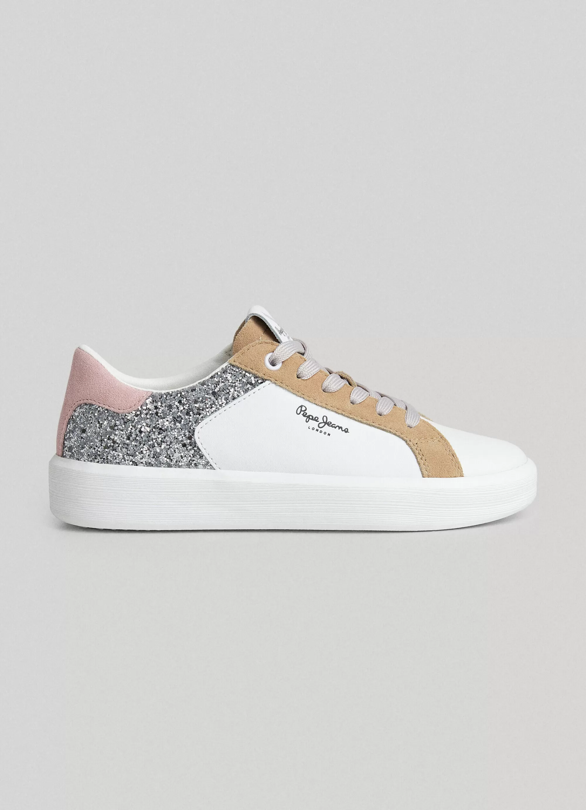 Mulher Pepe Jeans Sapatilhas>Sapatilhas Couro Dobbie Mix