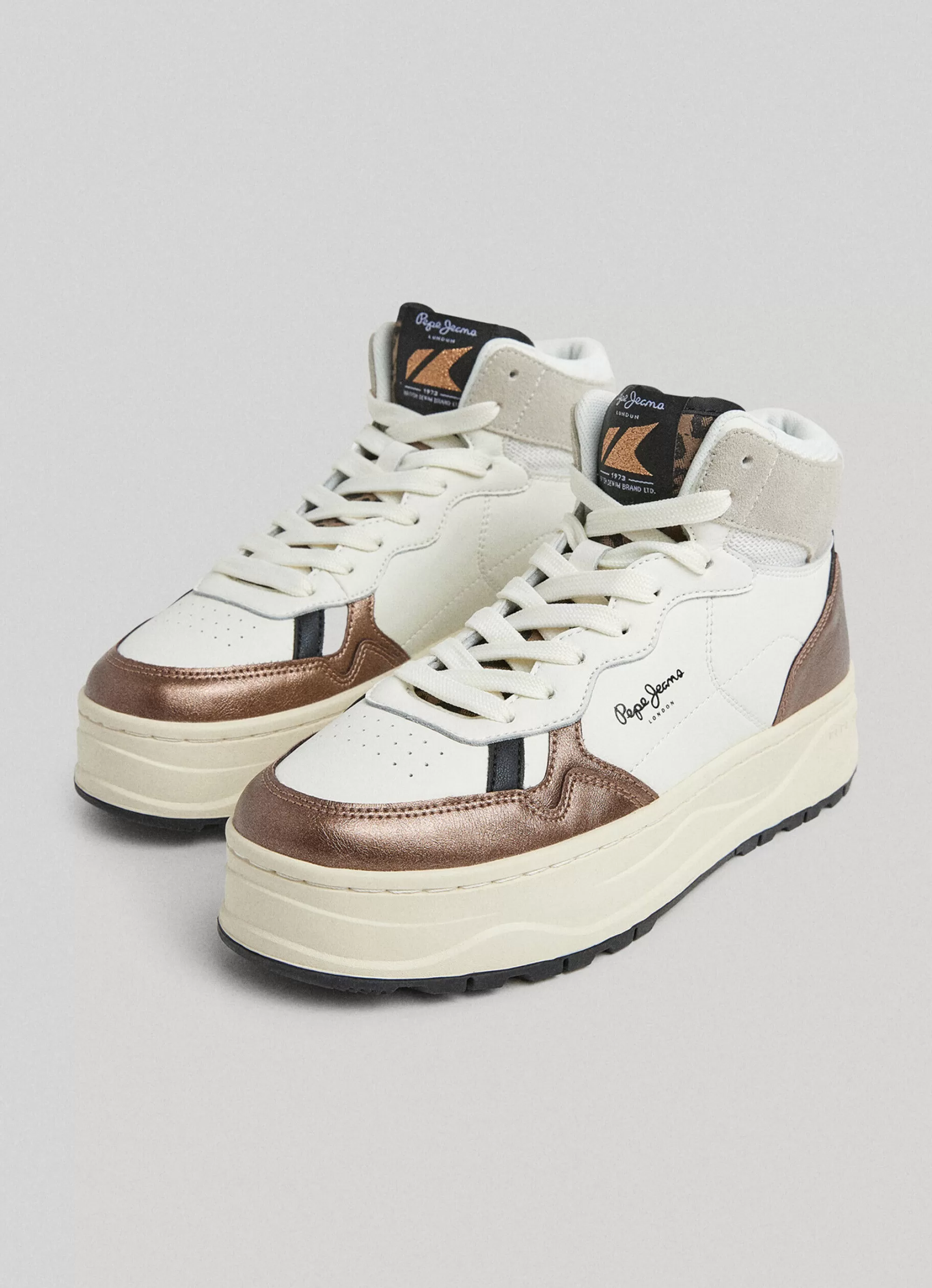 Mulher Pepe Jeans Sapatilhas>Sapatilhas Couro Kore Basket