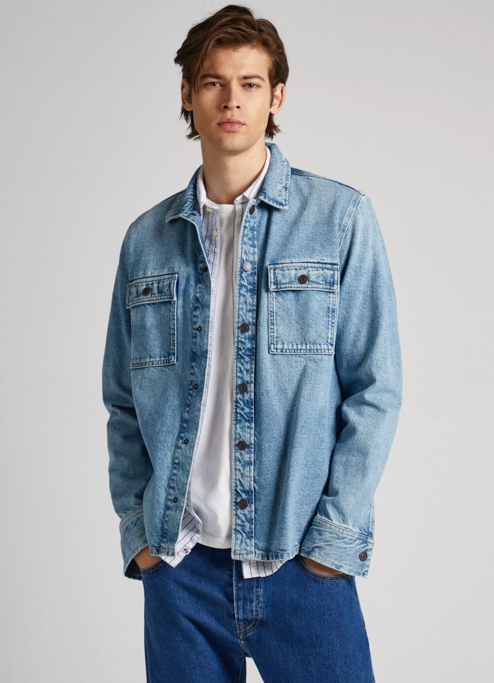 Homem Pepe Jeans Camisas>Sobrecamisa Relaxed Fit