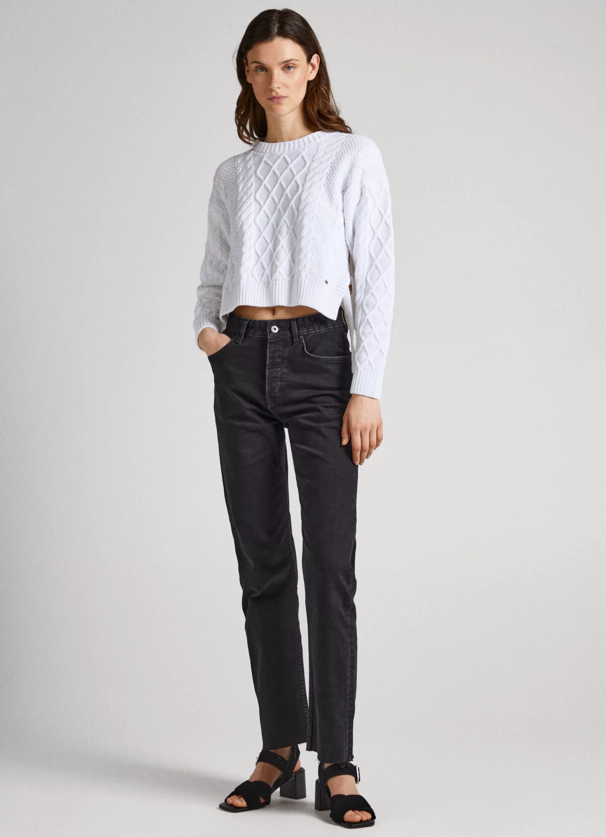 Mulher Pepe Jeans Malhas>Sweater De Malha Entrancada