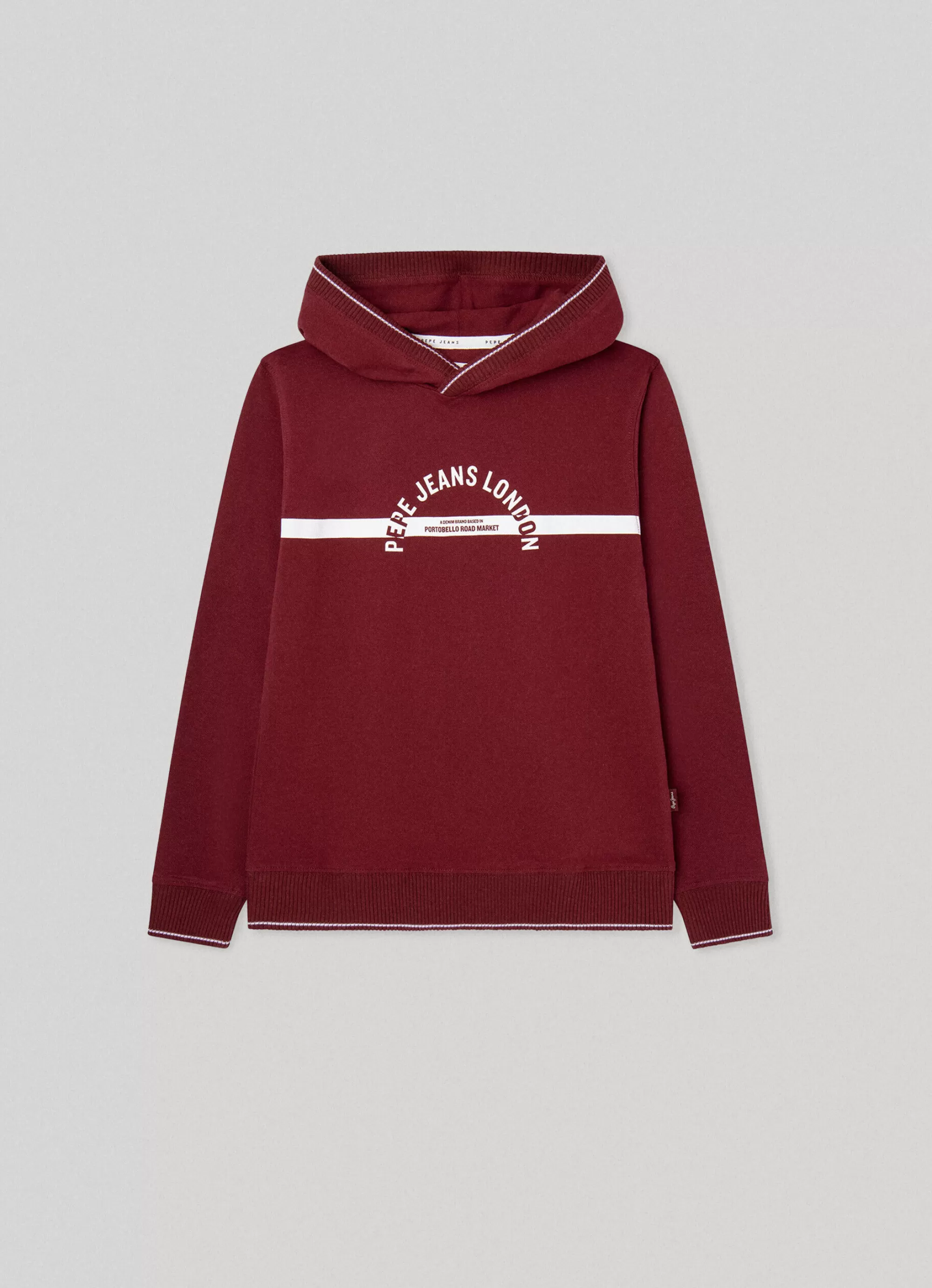 Rapaz Pepe Jeans Sweatshirts E Malhas>Sweatshirt Algodao Piquet Capuz