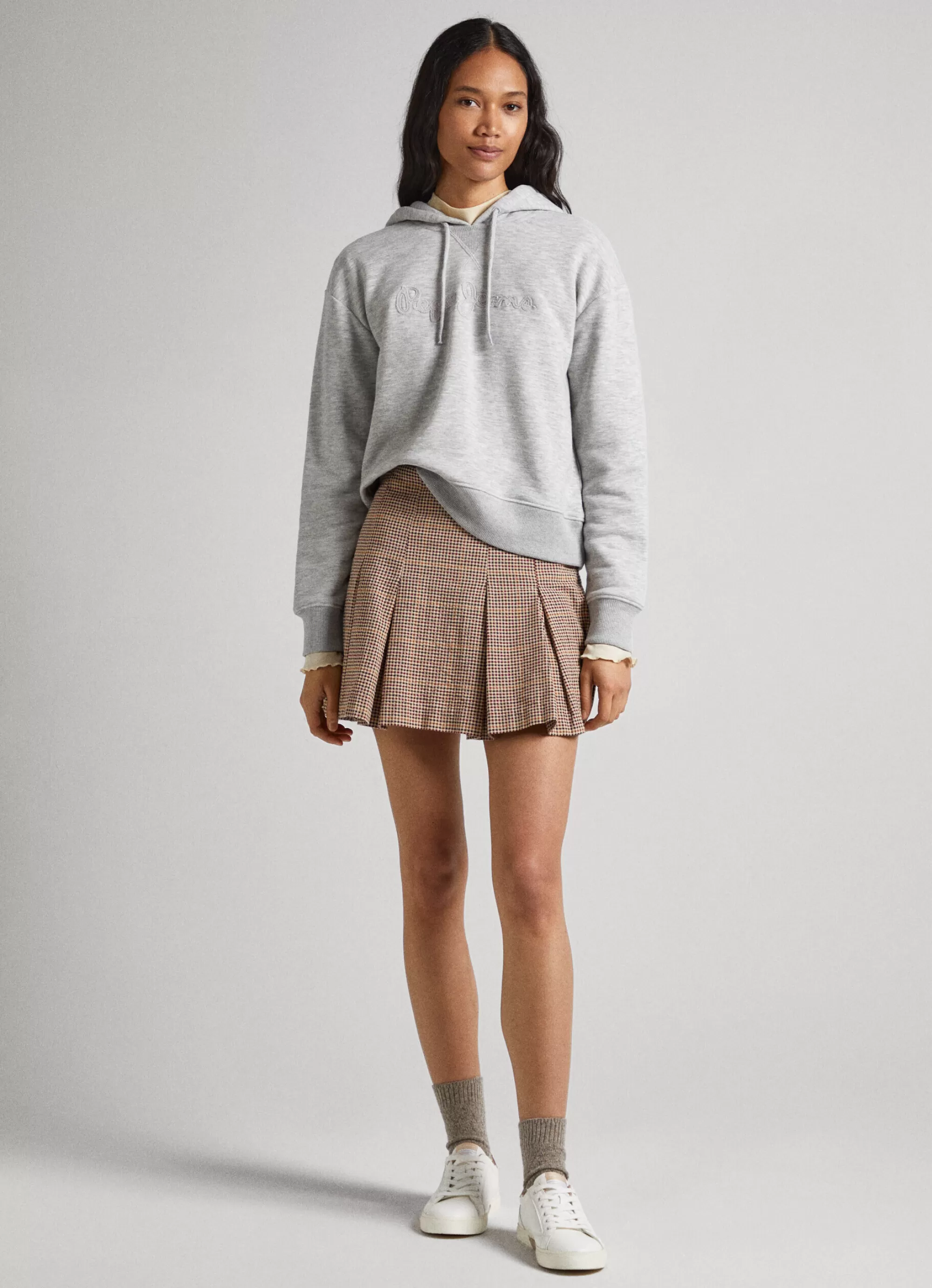 Mulher Pepe Jeans Sweatshirts>Sweatshirt Capuz Ajustavel