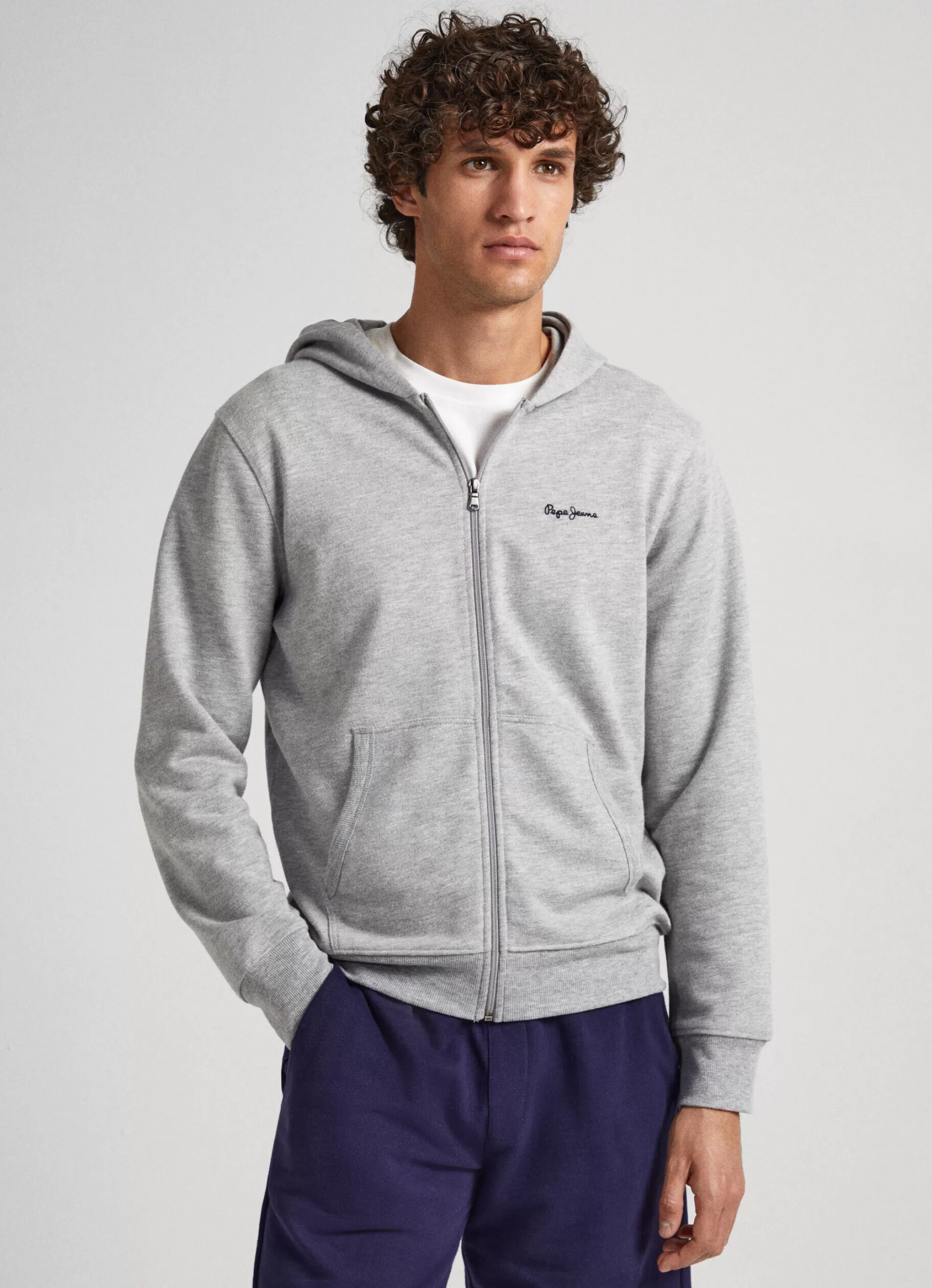 Homem Pepe Jeans Underwear>Sweatshirt Com Fecho Logo Estampado