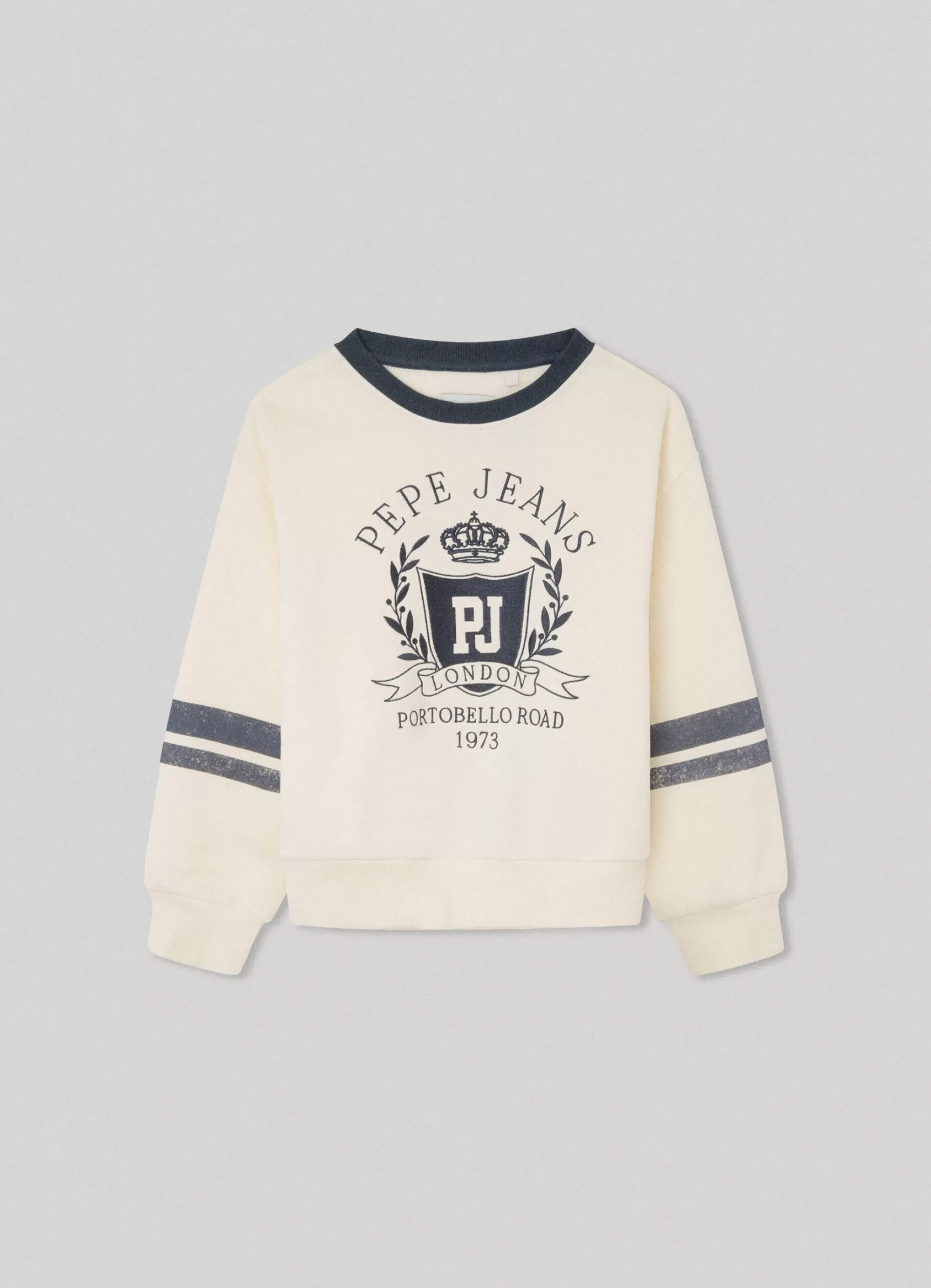 Rapariga Pepe Jeans Sweatshirts E Malhas>Sweatshirt Logo Estampado