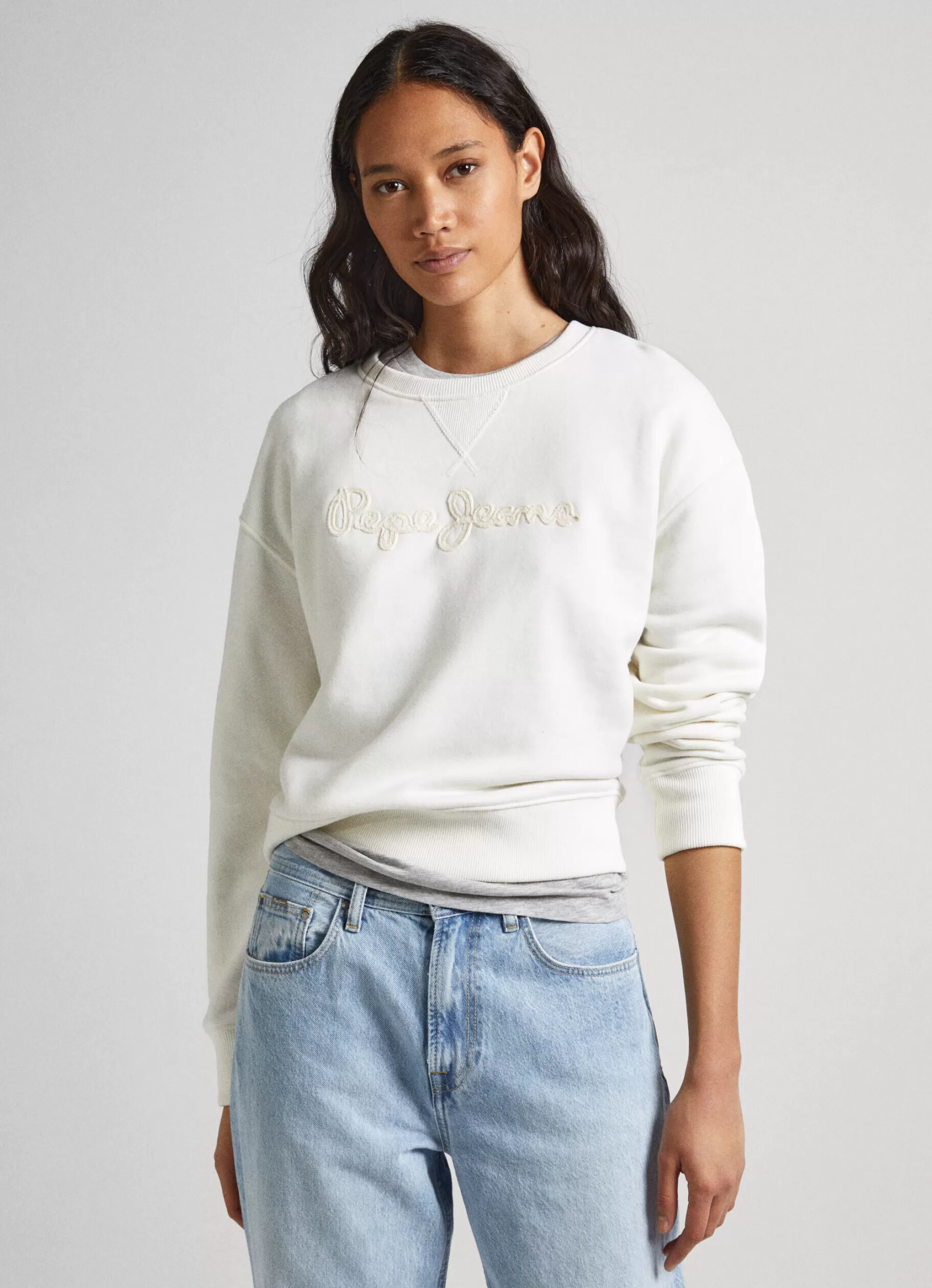 Mulher Pepe Jeans Sweatshirts>Sweatshirt Logo Estampado
