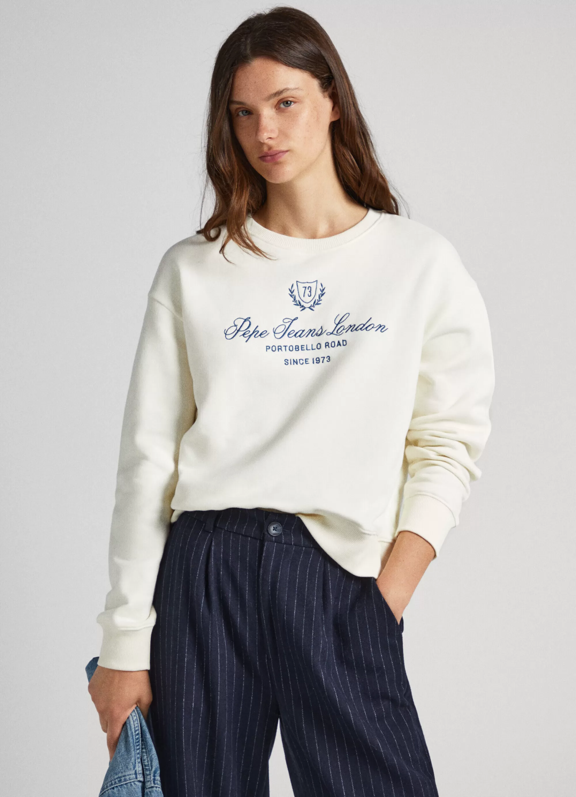 Mulher Pepe Jeans Sweatshirts>Sweatshirt Logo Estampado