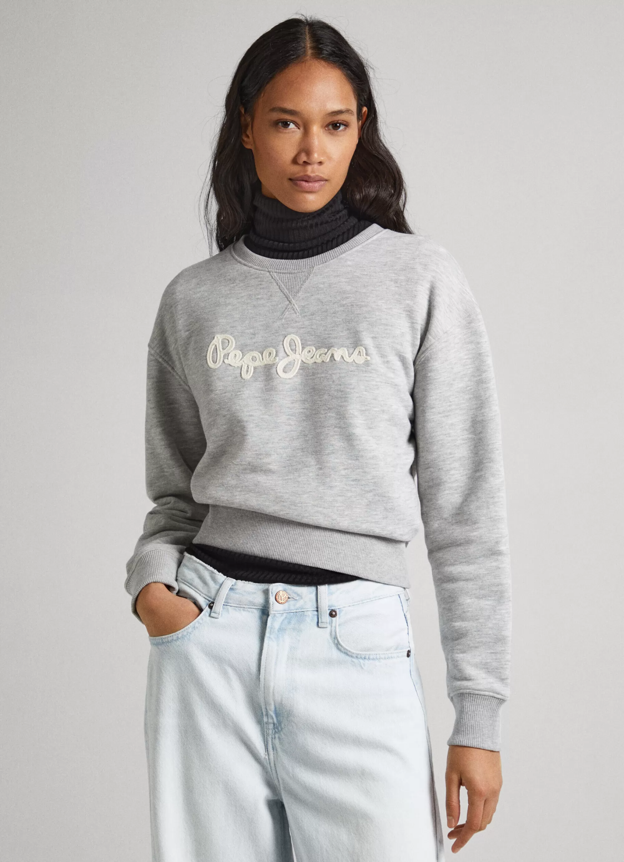 Mulher Pepe Jeans Sweatshirts>Sweatshirt Logo Estampado
