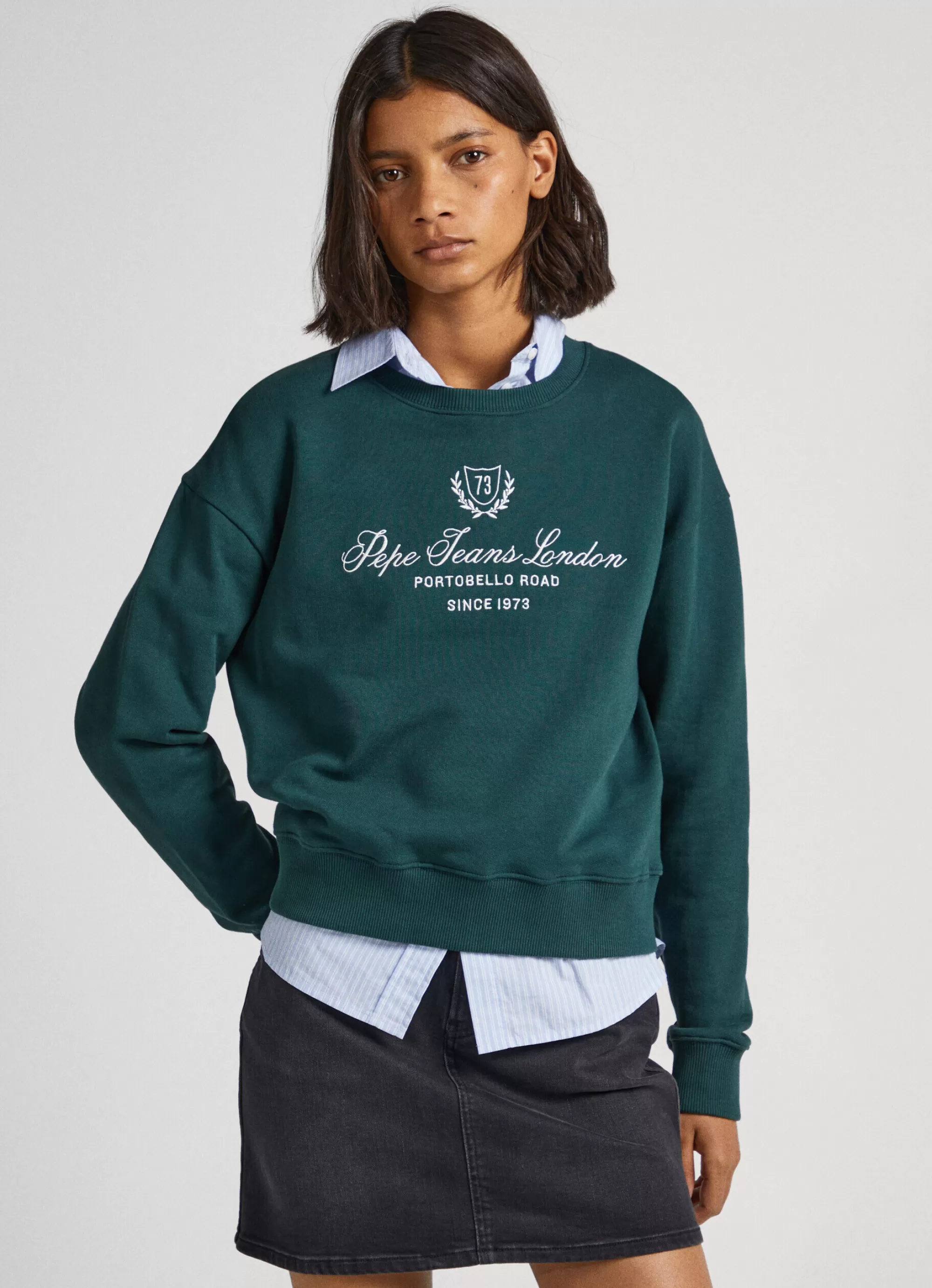 Mulher Pepe Jeans Sweatshirts>Sweatshirt Logo Estampado