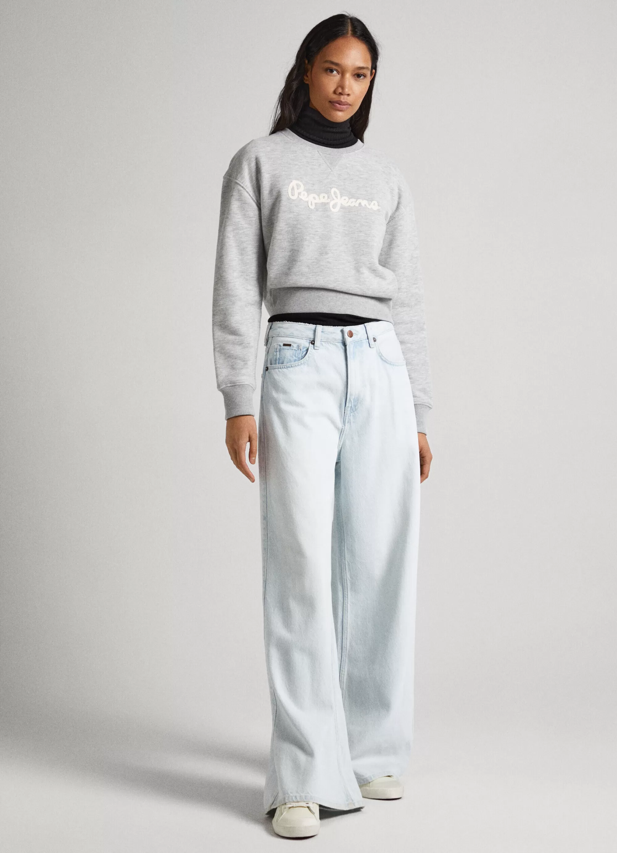 Mulher Pepe Jeans Sweatshirts>Sweatshirt Logo Estampado