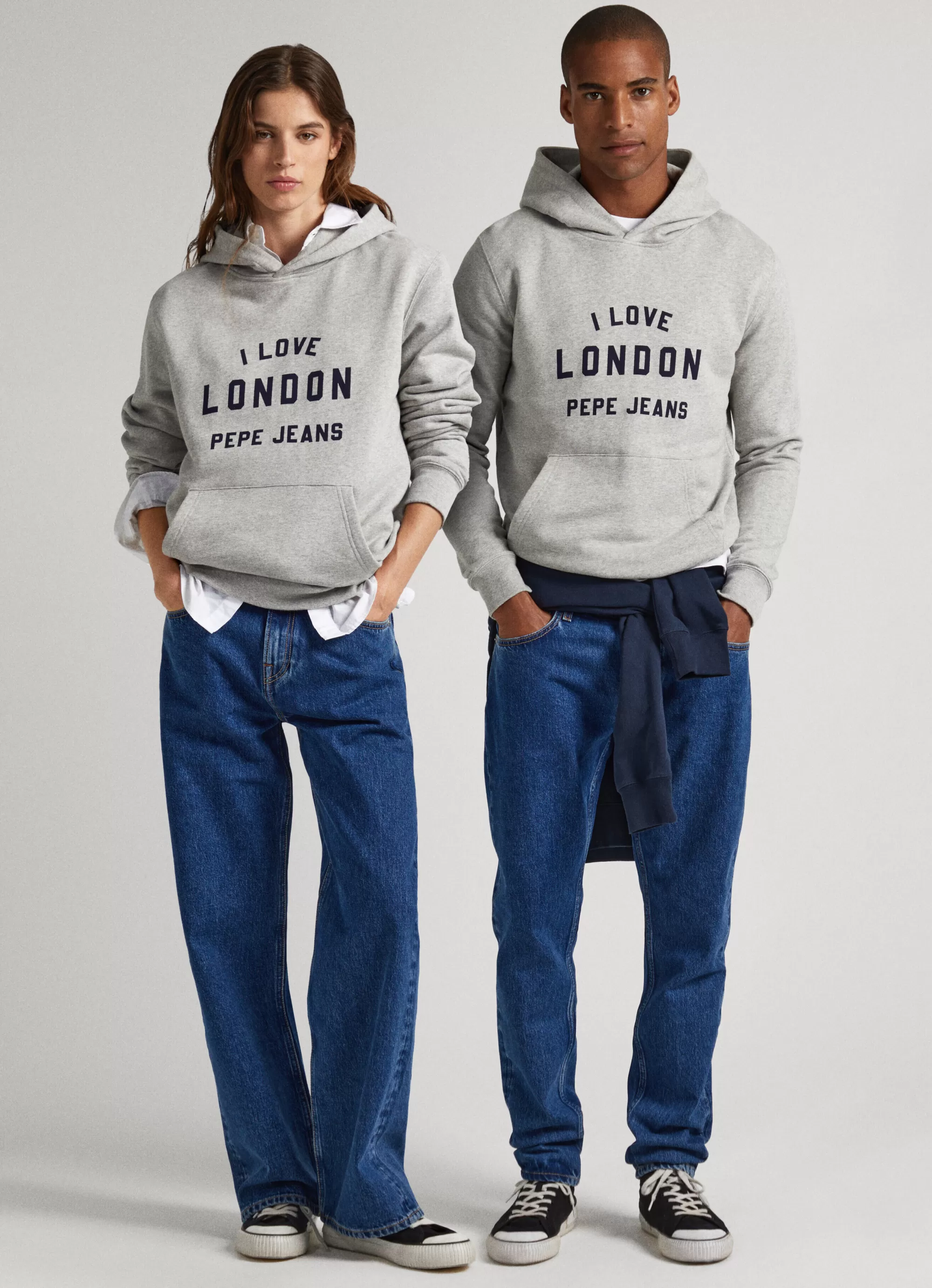 Mulher Pepe Jeans Sweatshirts>Sweatshirt Unisexo Com Capuz