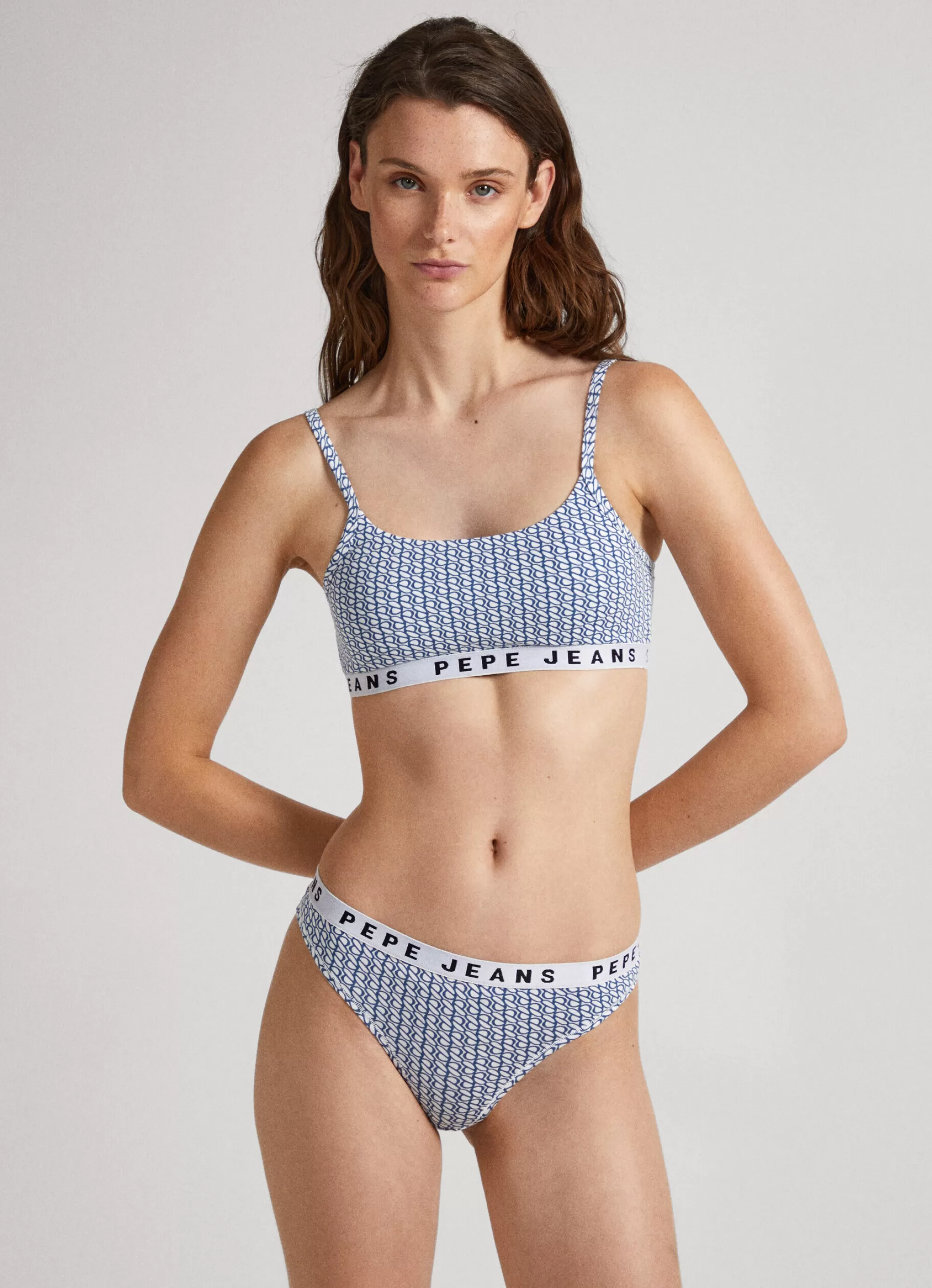 Mulher Pepe Jeans Underwear>Tanga Logo Estampado All Over