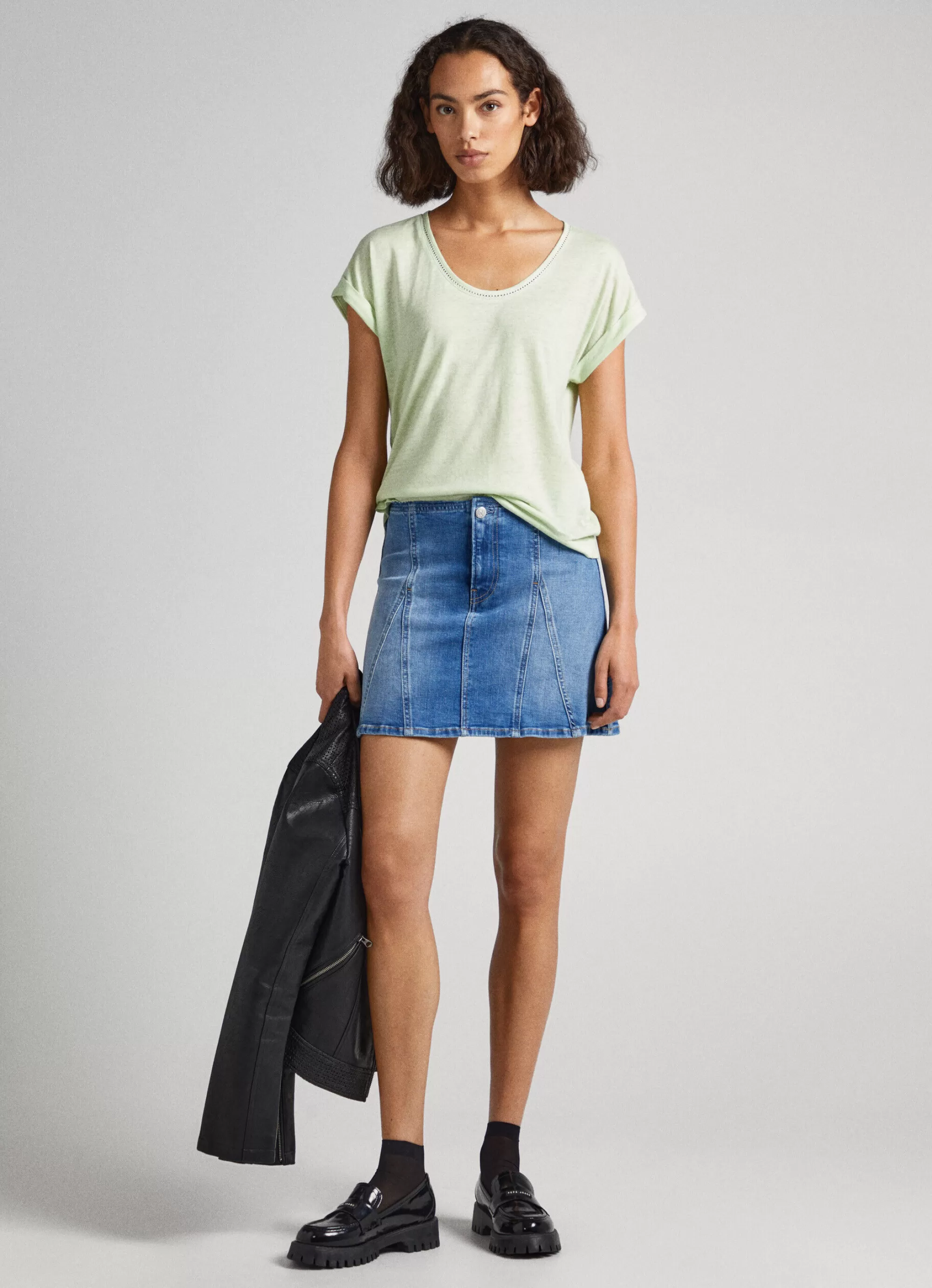 Mulher Pepe Jeans T-Shirts>T-Shirt Com Detalhes De Renda