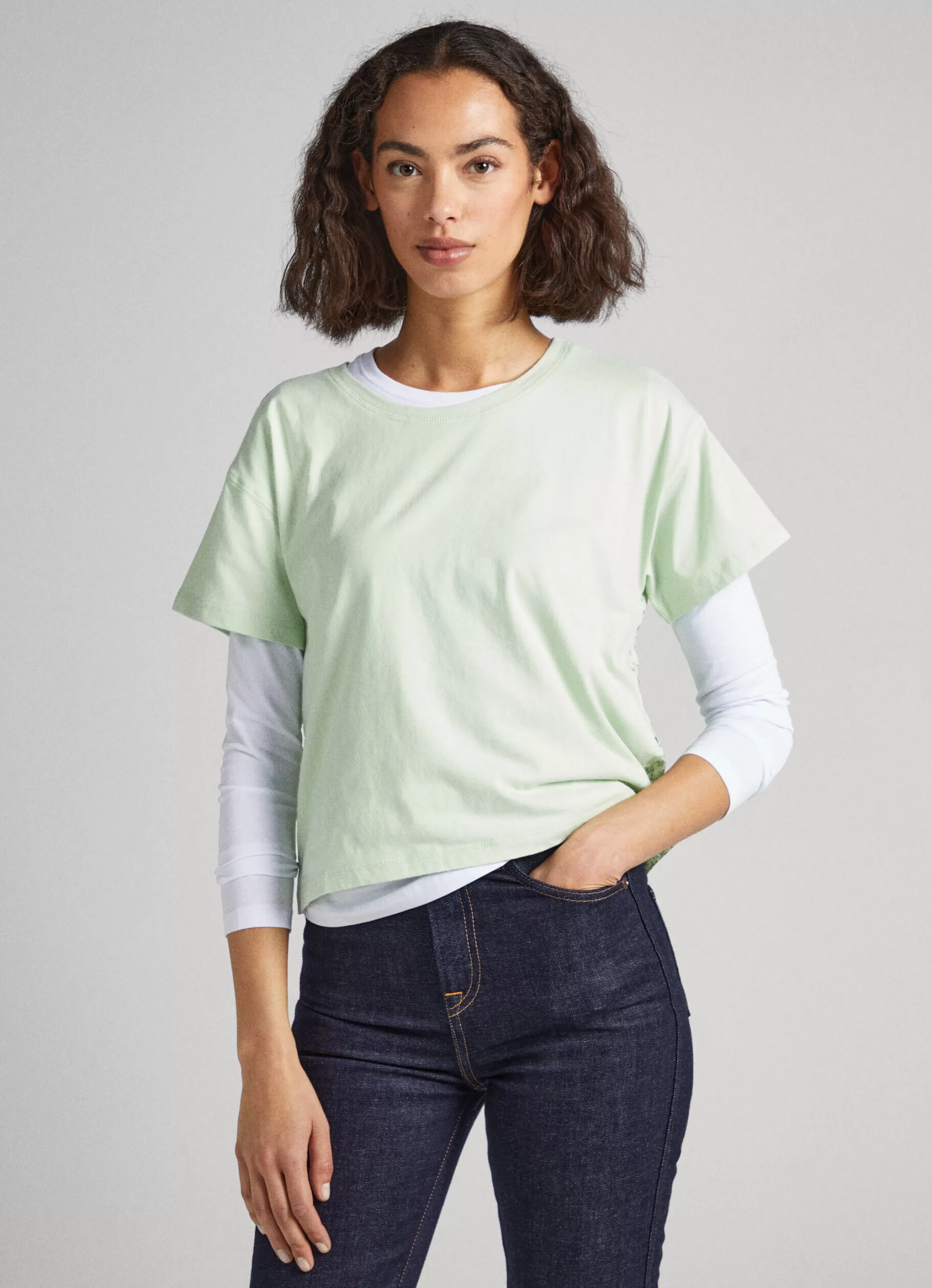 Mulher Pepe Jeans T-Shirts>T-Shirt Com Padrao Floral