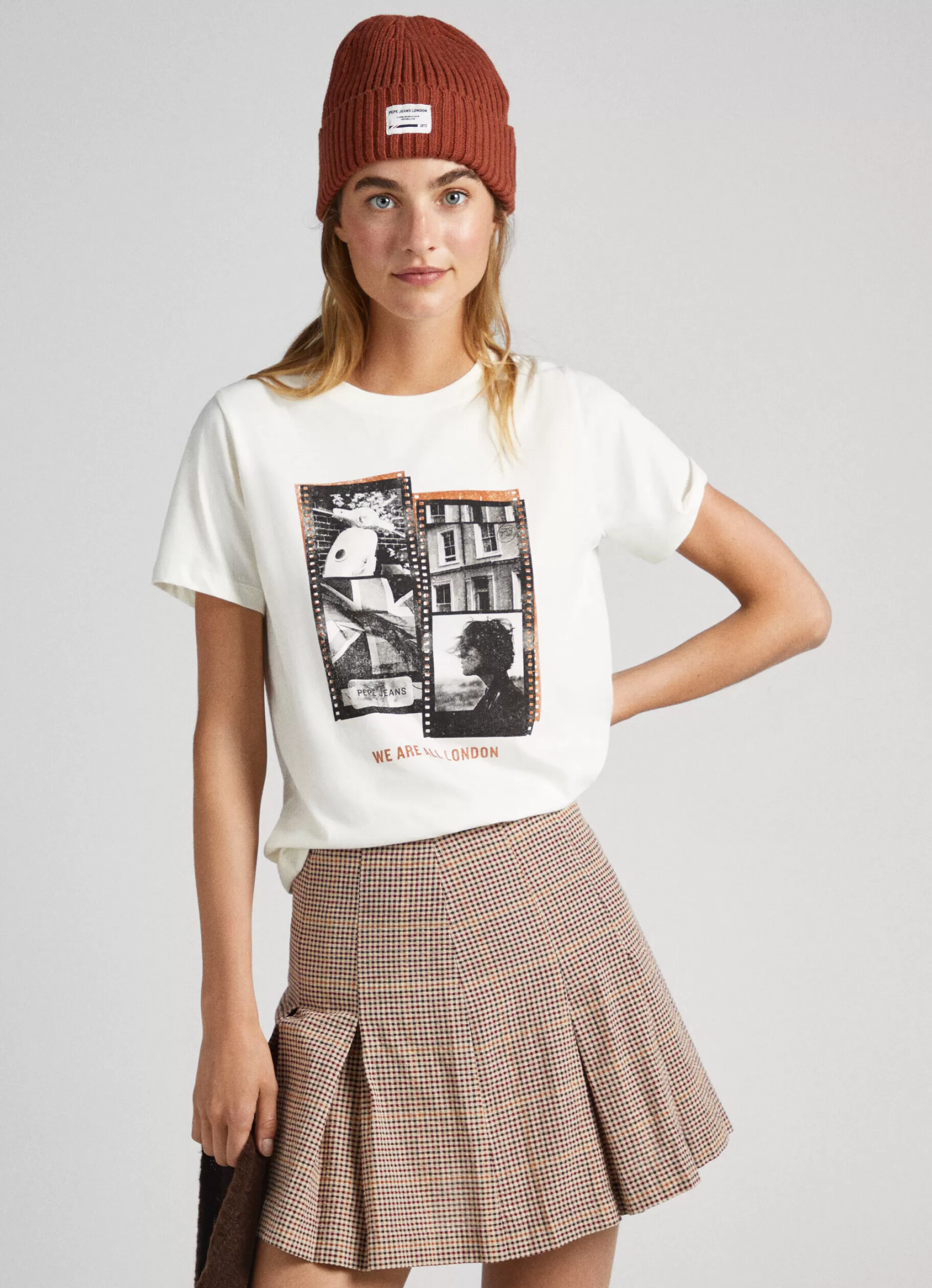 Mulher Pepe Jeans T-Shirts>T-Shirt Estampado Fotografico