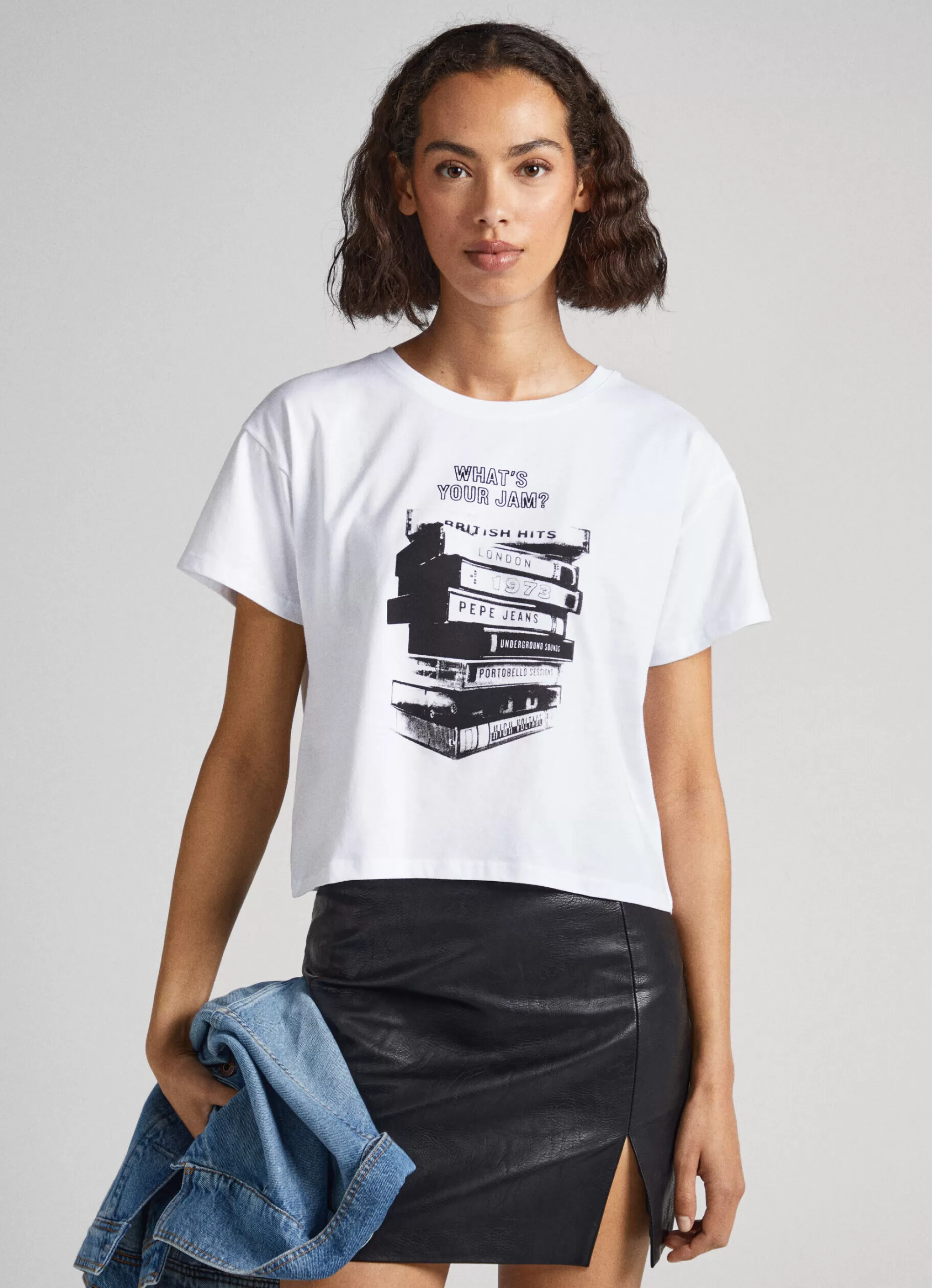 Mulher Pepe Jeans T-Shirts>T-Shirt Estampado Fotografico