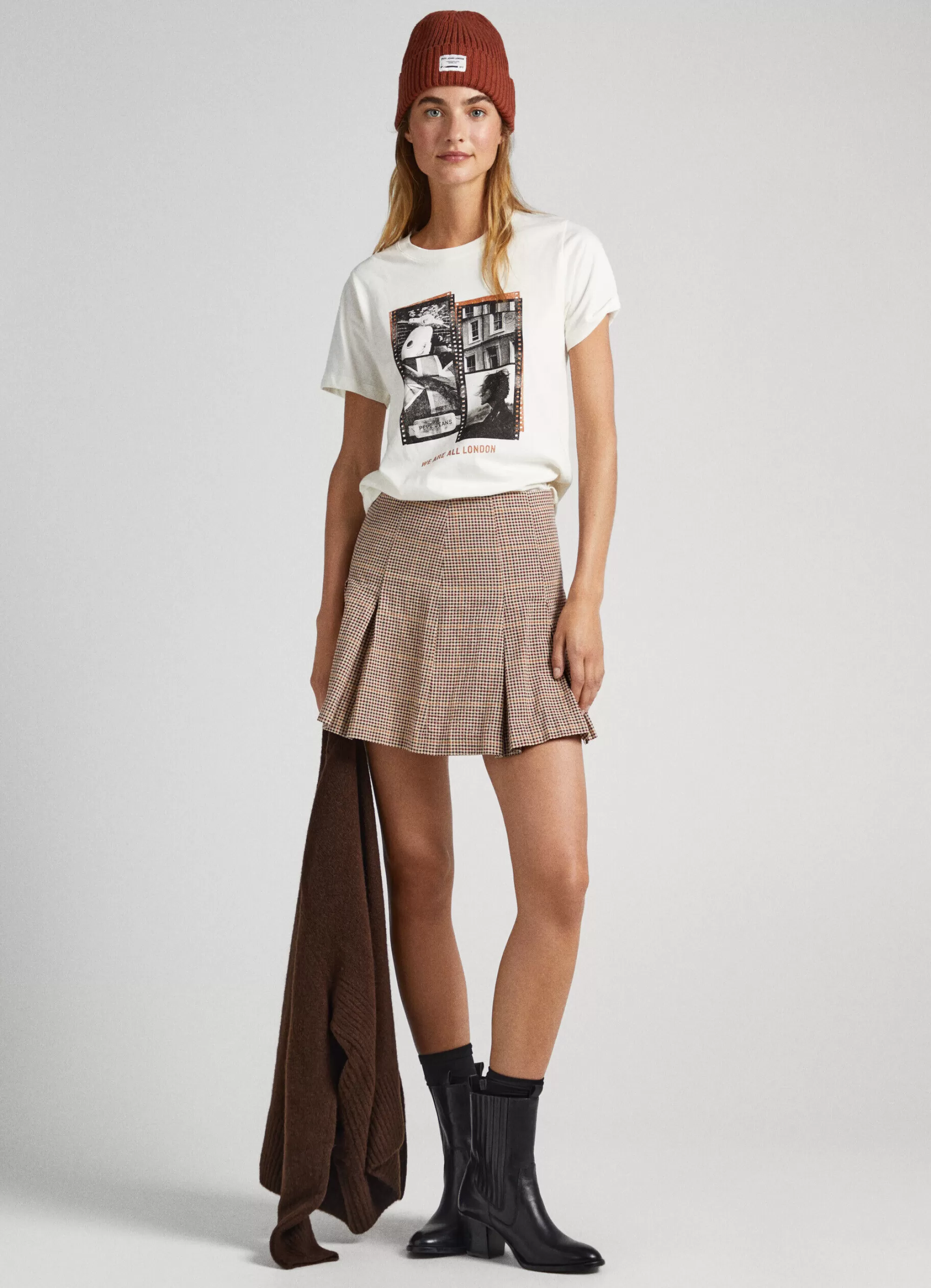 Mulher Pepe Jeans T-Shirts>T-Shirt Estampado Fotografico
