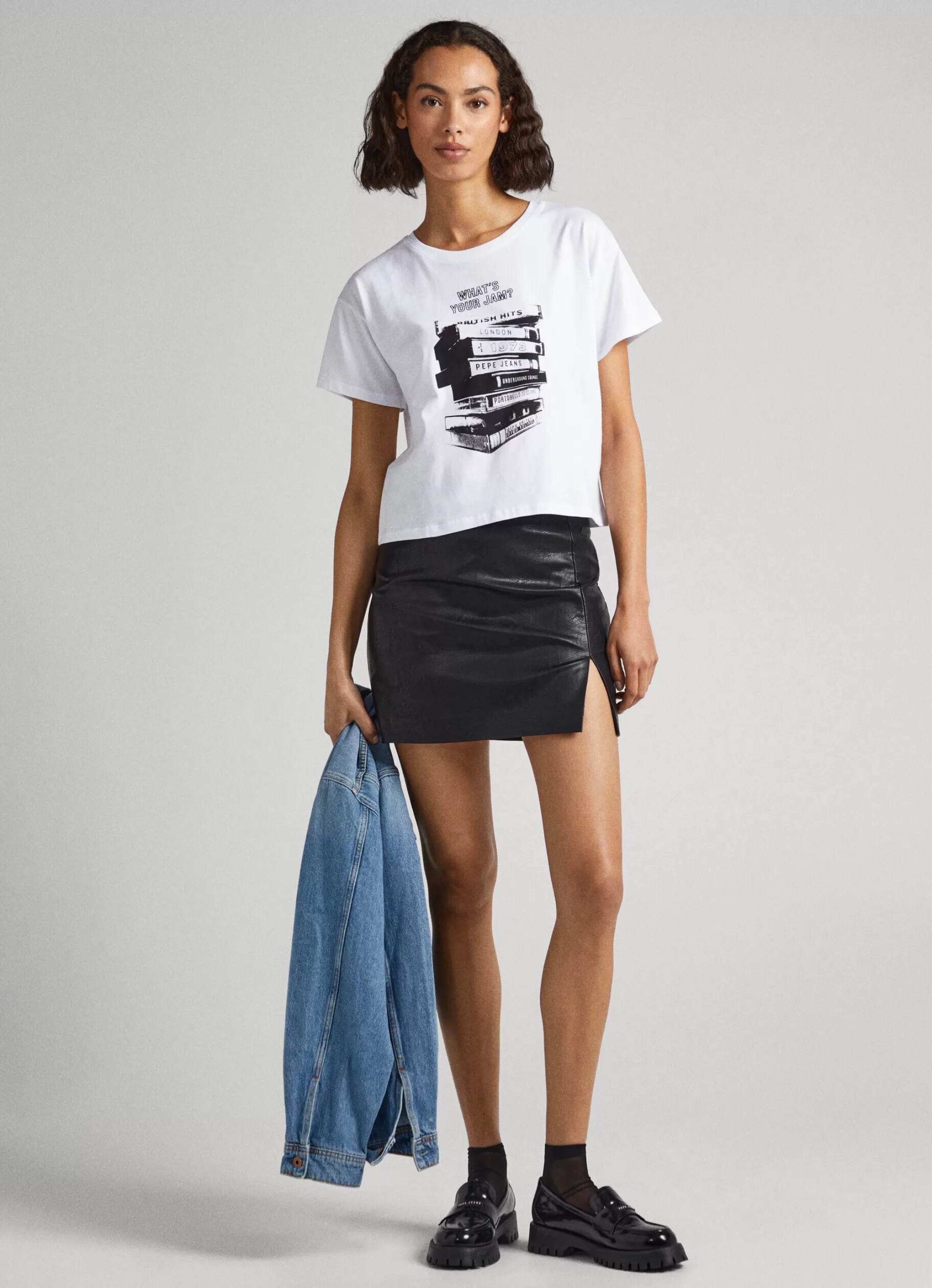 Mulher Pepe Jeans T-Shirts>T-Shirt Estampado Fotografico