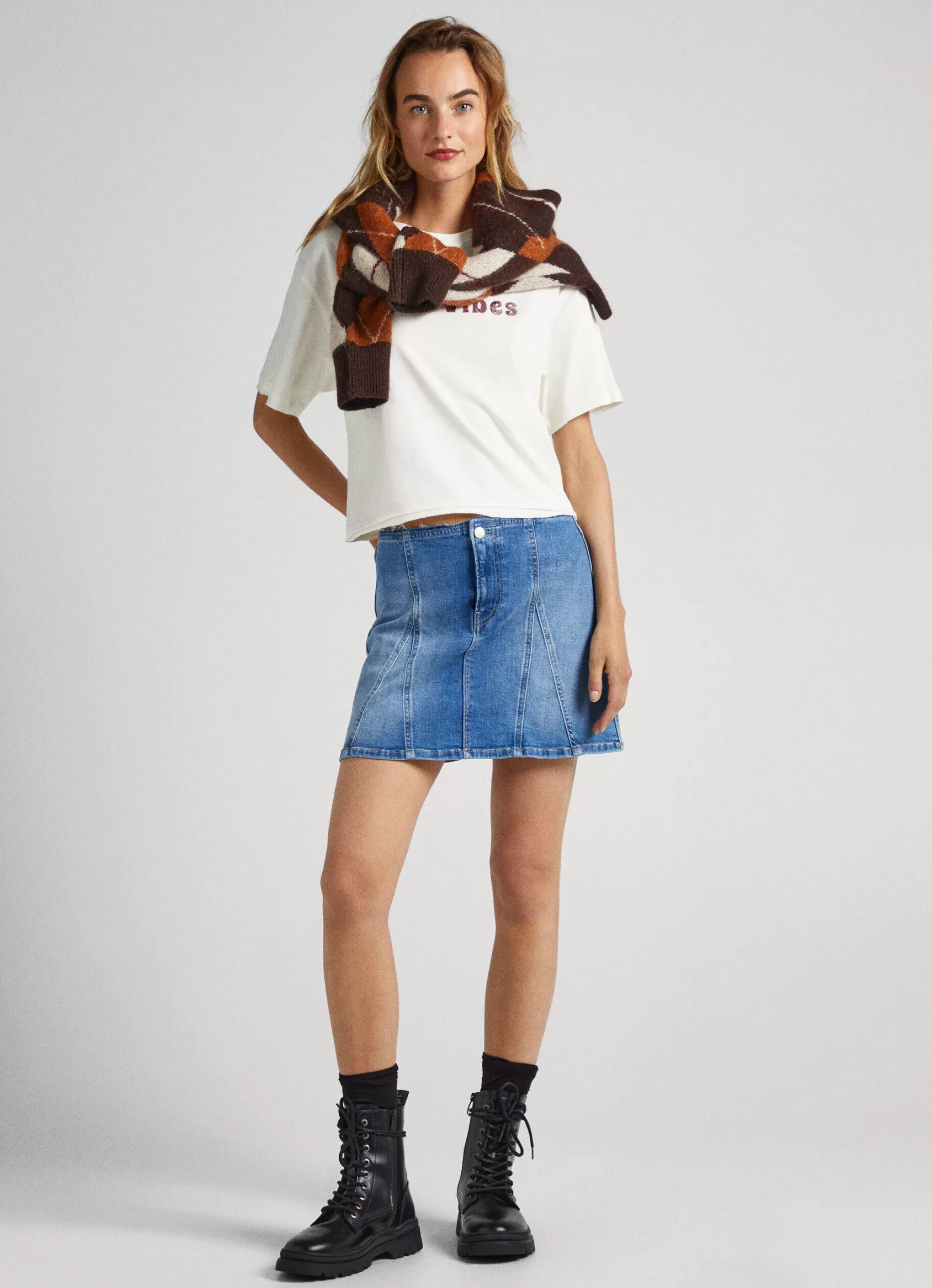 Mulher Pepe Jeans T-Shirts>T-Shirt Estampado Glitter