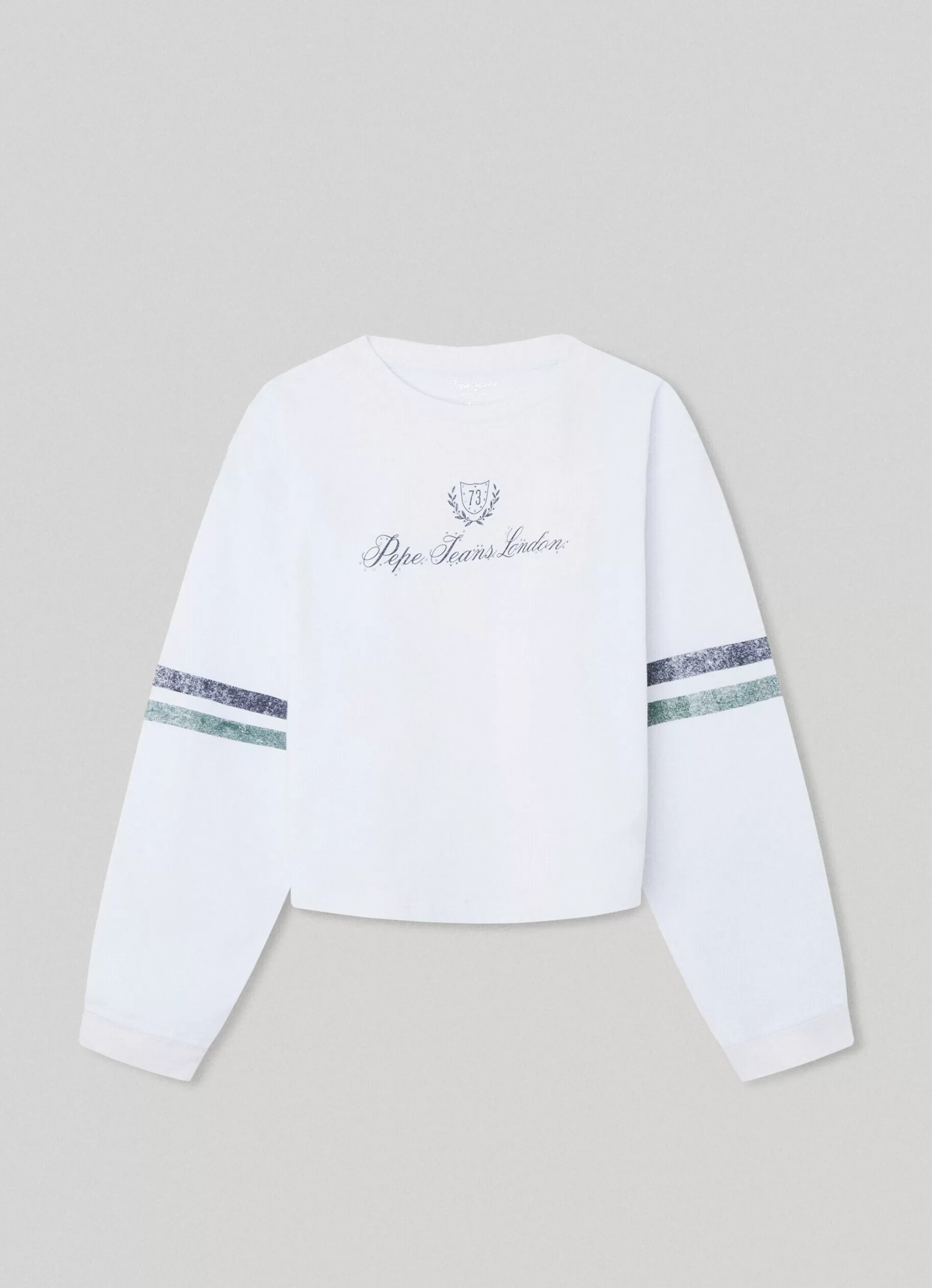 Rapariga Pepe Jeans Camisas E T-Shirts>T-Shirt Logo Estampado