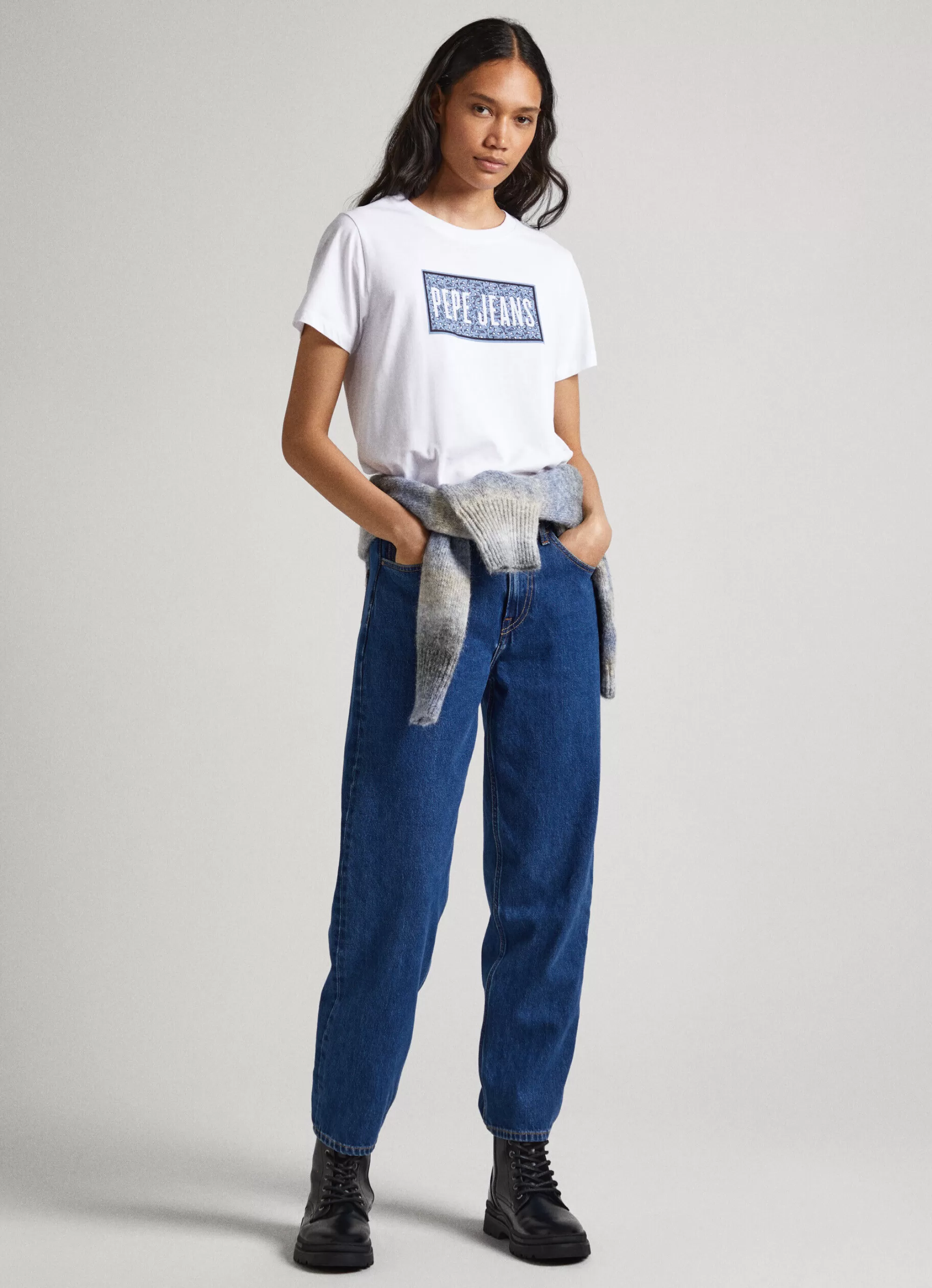 Mulher Pepe Jeans T-Shirts>T-Shirt Logo Estampado