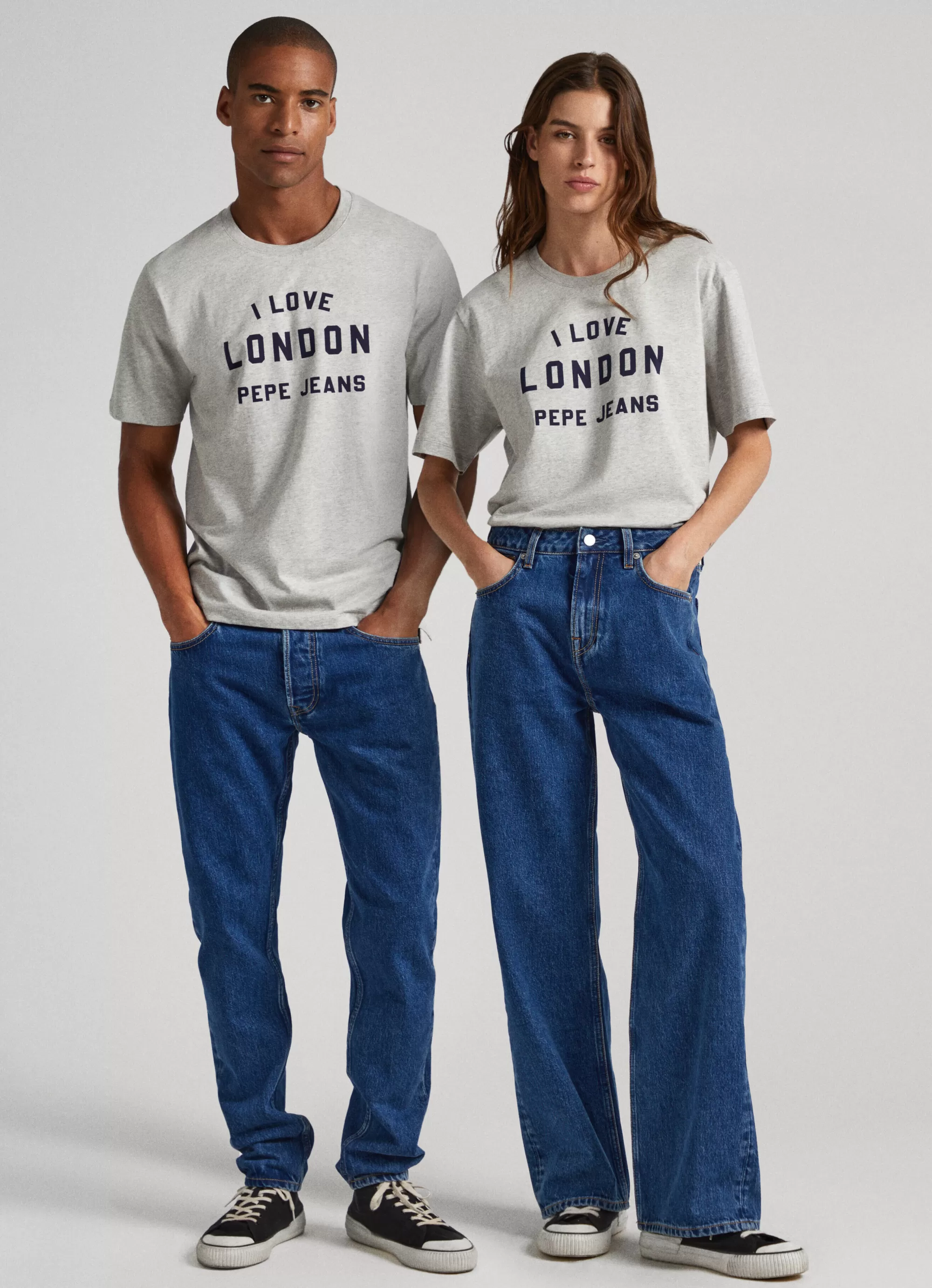 Mulher Pepe Jeans T-Shirts>T-Shirt Unisexo Estampada I Love London