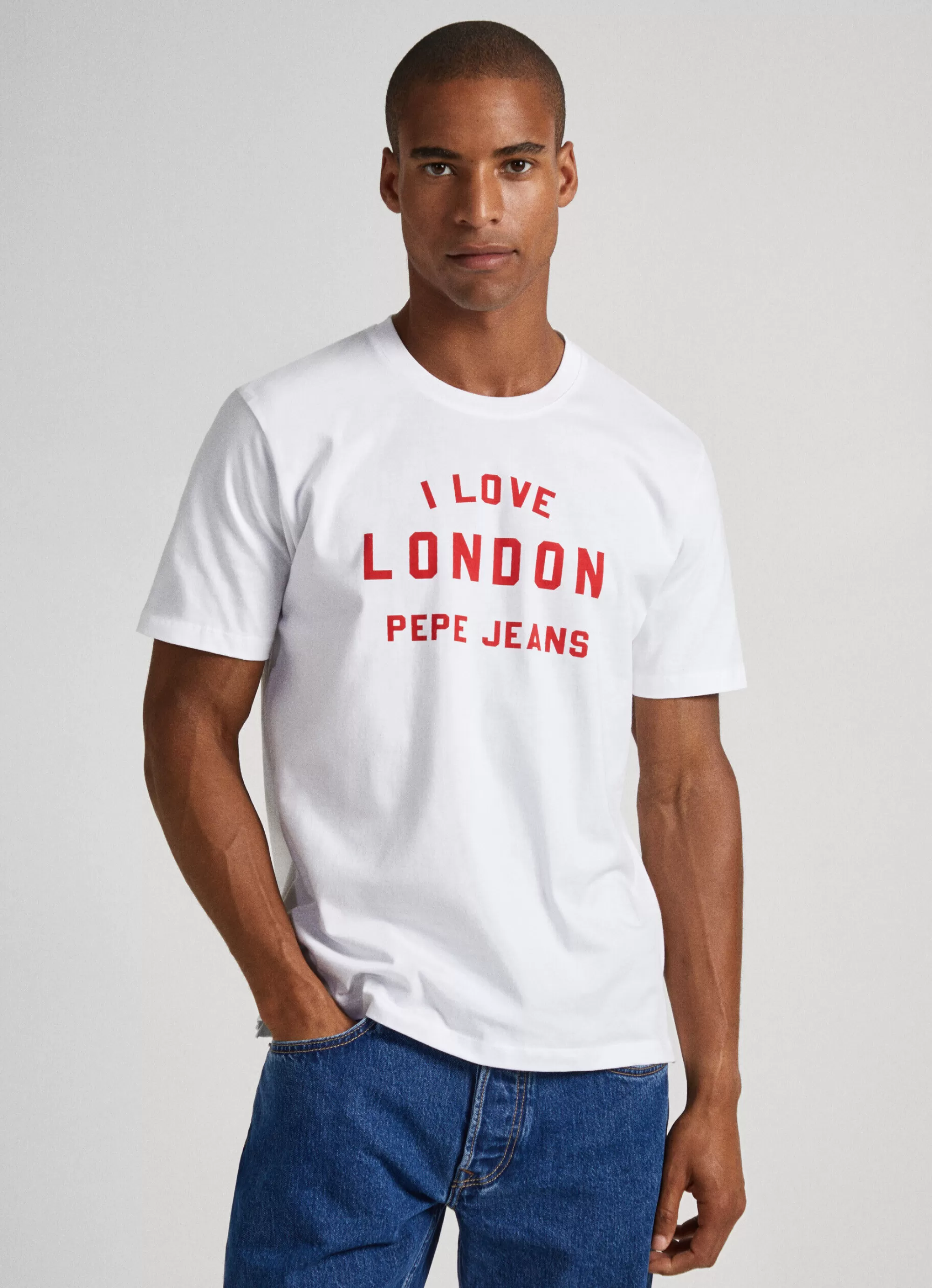 Mulher Pepe Jeans T-Shirts>T-Shirt Unisexo Estampada I Love London