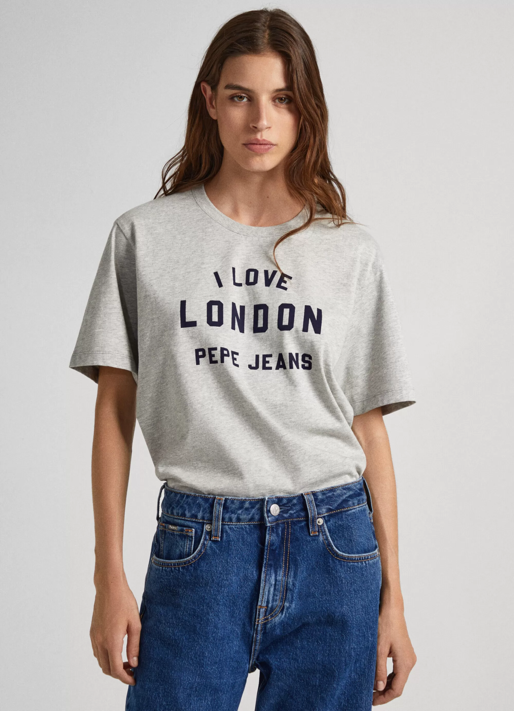 Mulher Pepe Jeans T-Shirts>T-Shirt Unisexo Estampada I Love London