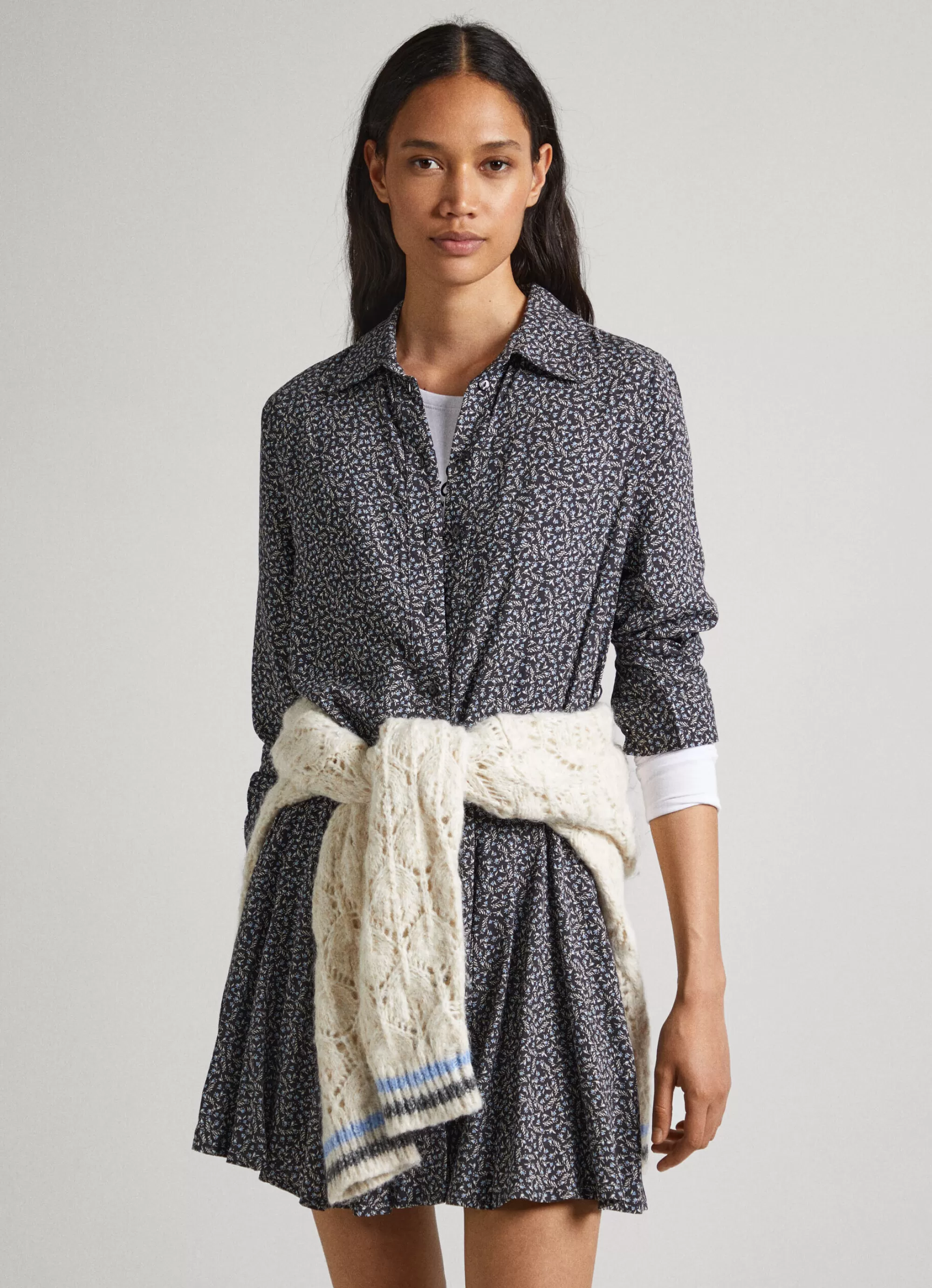 Mulher Pepe Jeans Vestidos E Macacões>Vestido Dobby Com Padrao Floral