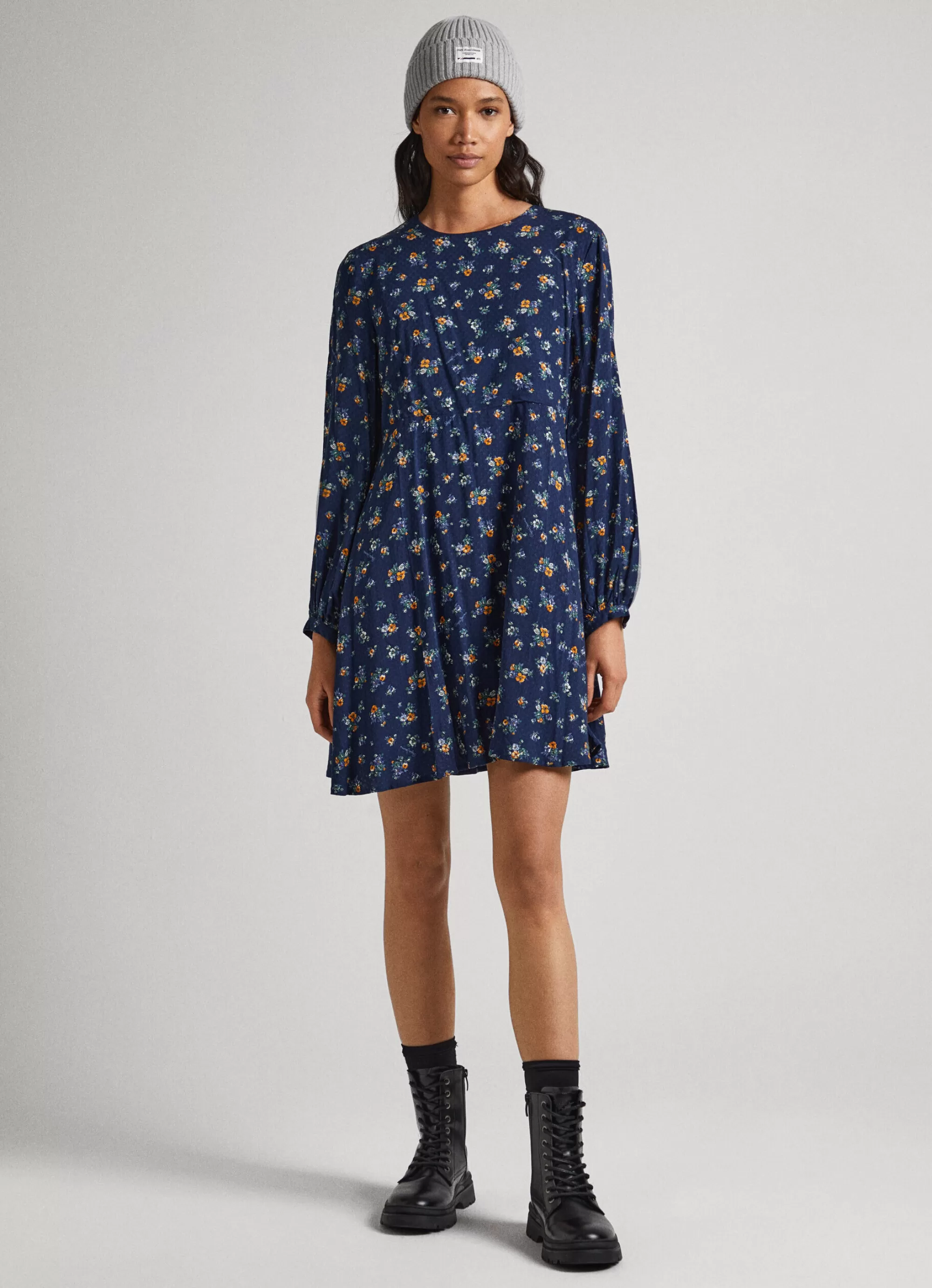 Mulher Pepe Jeans Vestidos E Macacões>Vestido Dobby Padrao Floral