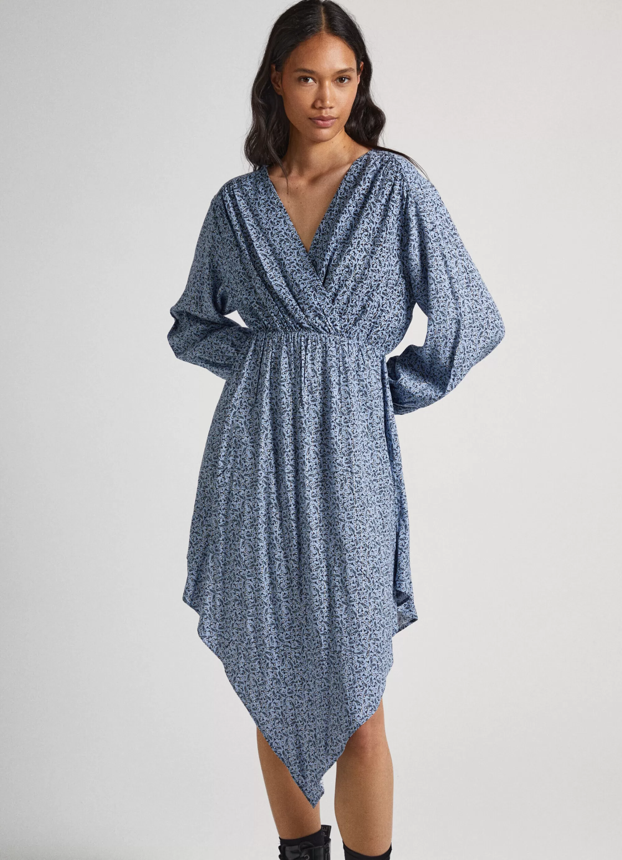 Mulher Pepe Jeans Vestidos E Macacões>Vestido Lurex Com Padrao Floral